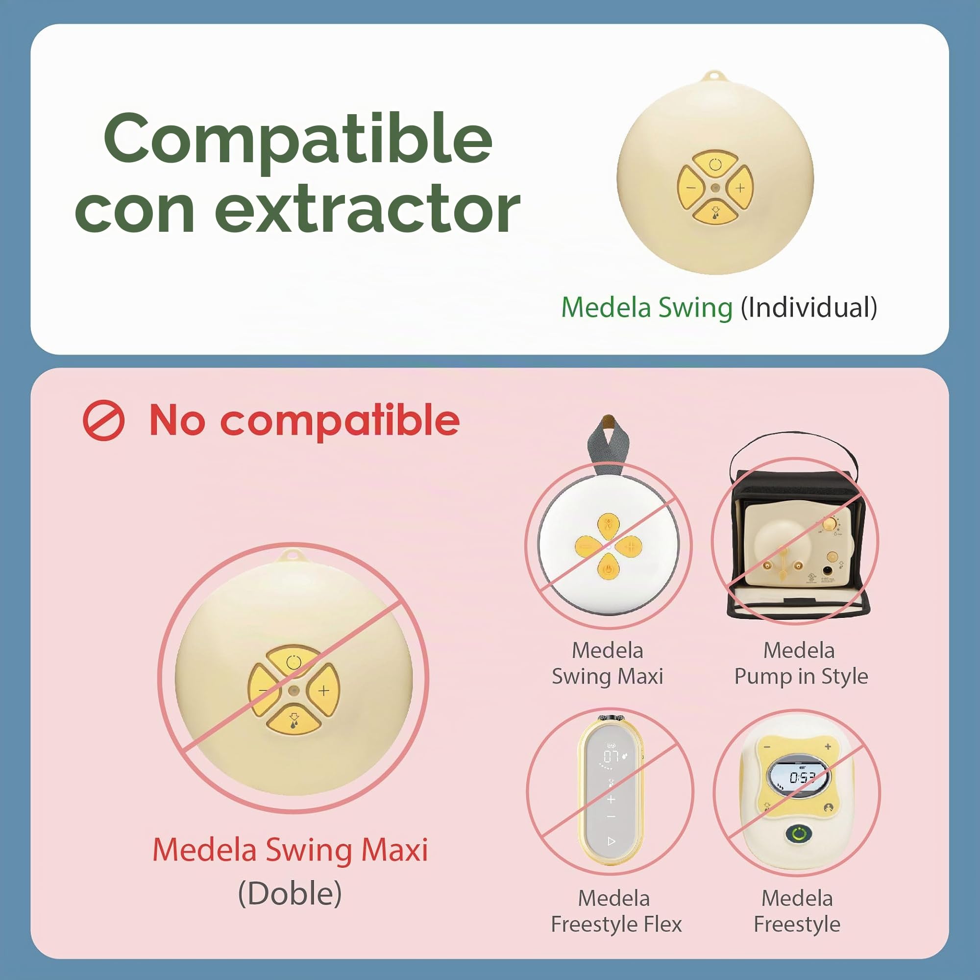 Maymom tubo para extractor compatible con Medela Swing, 1 unidad, libre de BPA, reemplazo ref. 8007215