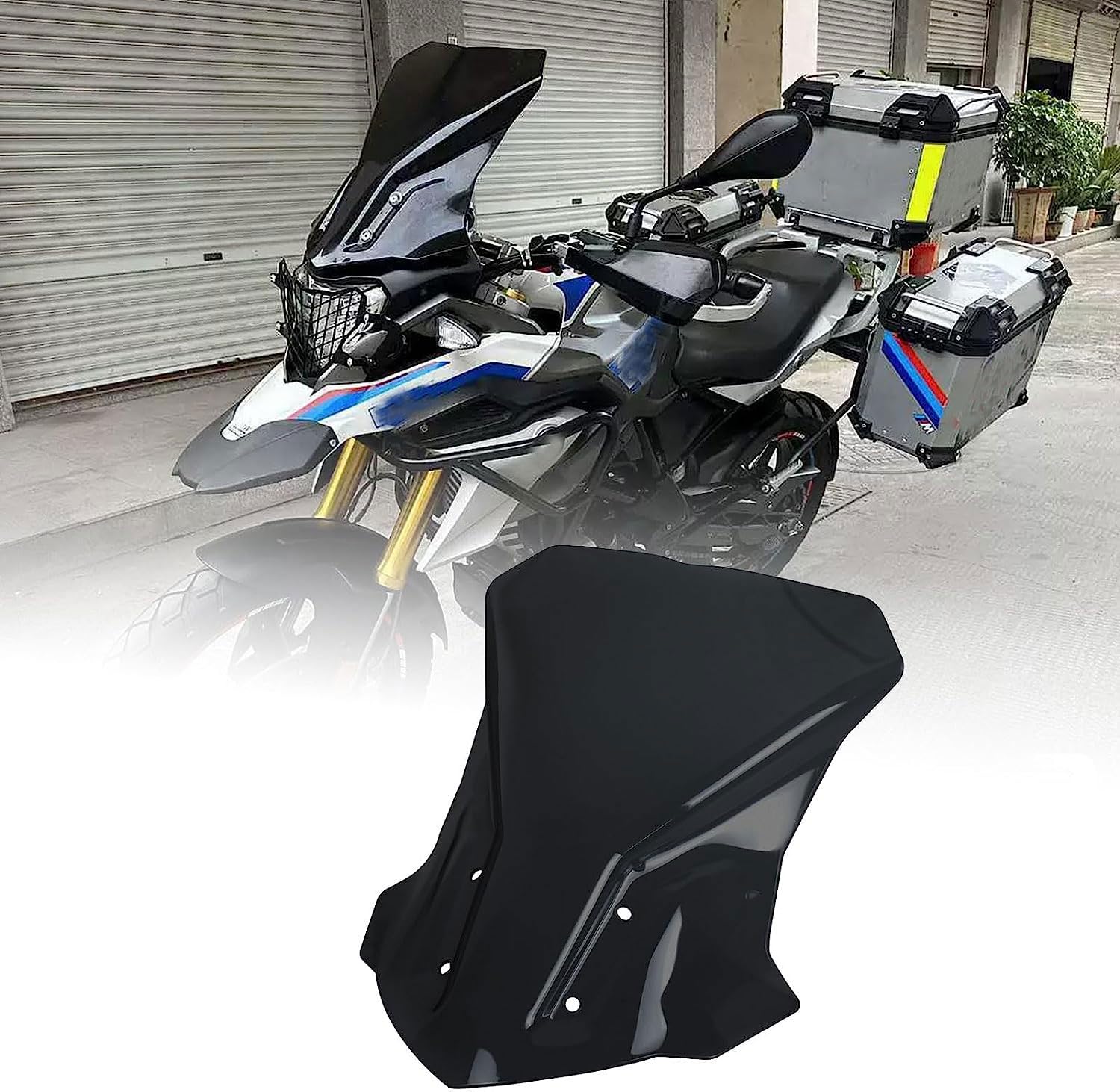 Motorcycle WindScreen Windshield Windproof Protector Flyscreen Pare-brise Shield Screen Compatible with G310GS G 310GS G 310 GS Accessories 2017 2018 2019 2020 2021 2022 2023(Black)