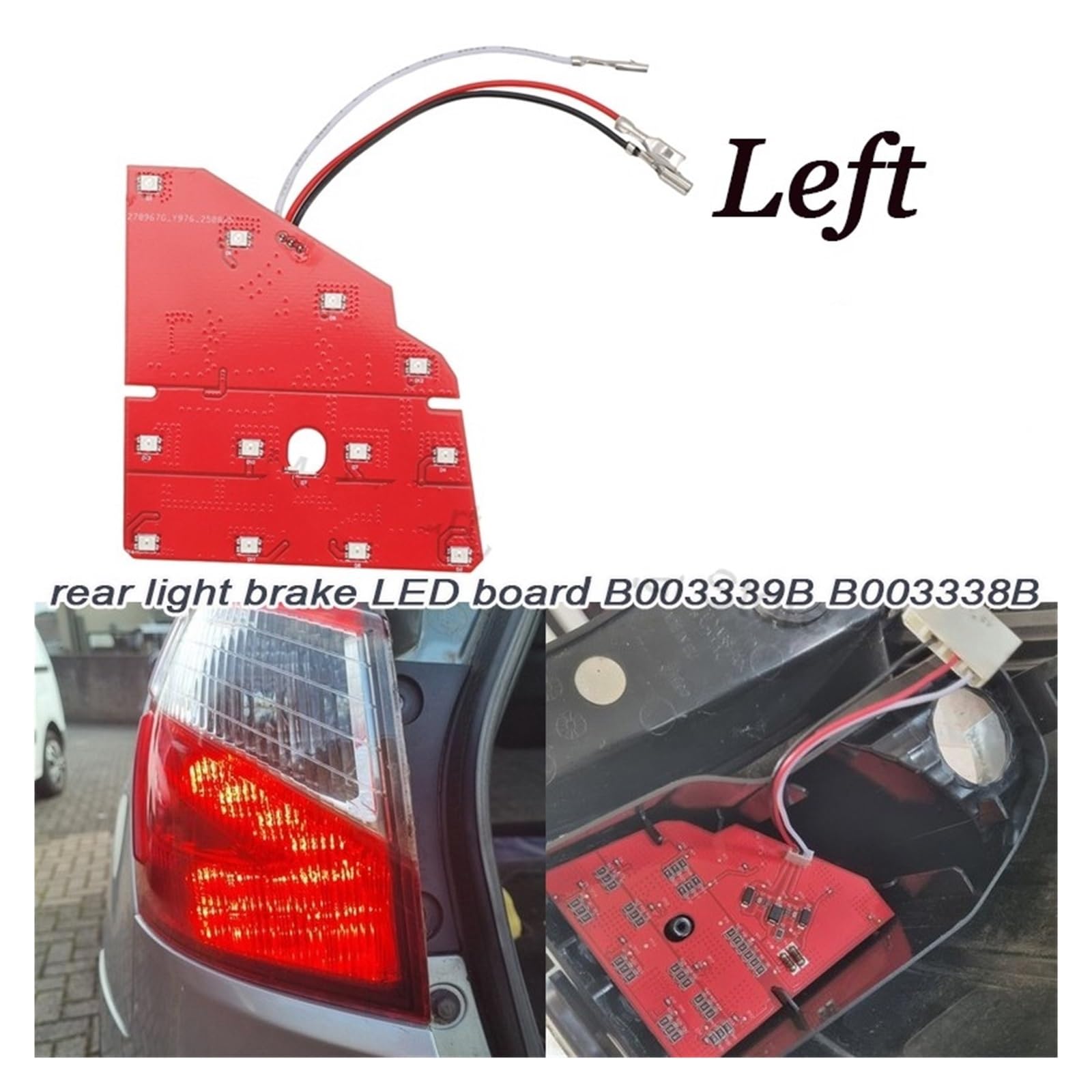 Fanale Posteriore Per Nissan Per Qashqai J10 + 2 2006-2014 Luce Posteriore Freno Illuminazione A LED Circuito B003339B B003338B Fanali Posteriori Auto(Sinistra)