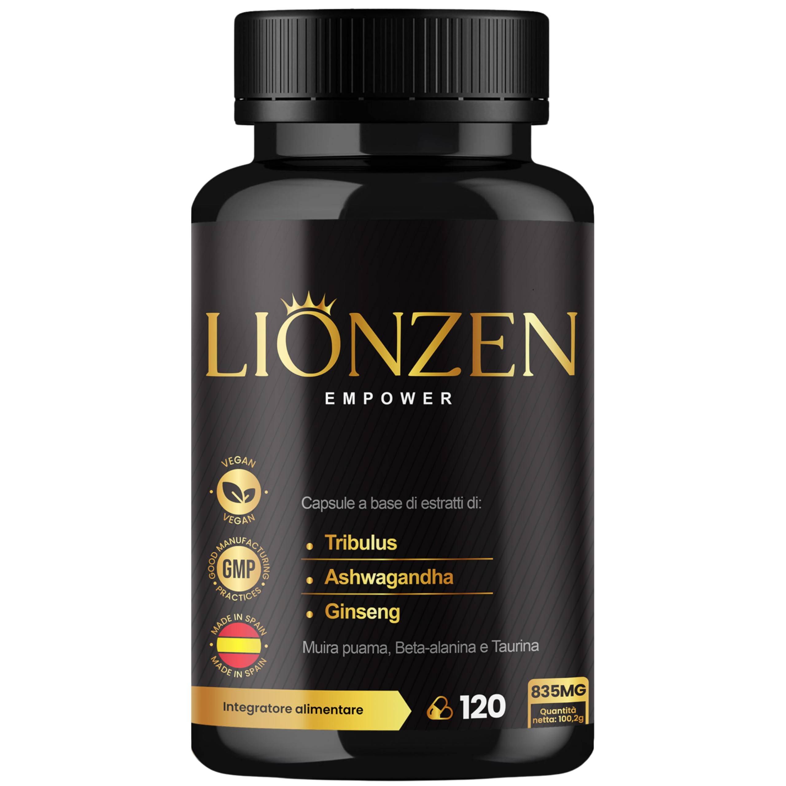 Testosterone Uomo Massa muscolare | Forza Energia | +19 ingredienti | Ashwagandh