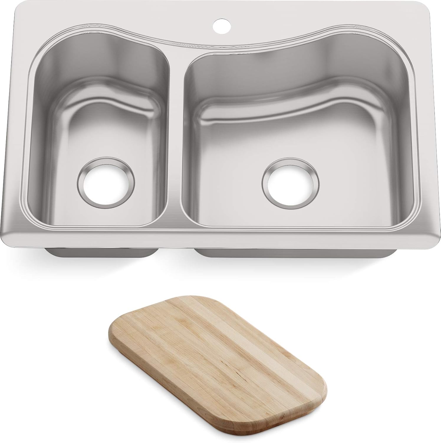 Cheapest 🛒 KOHLER K-3361-1-NA Staccato Large/Medium Self-Rimming Kitchen Sink 🛒 Crazy Deals KOHLER K-3361-1-NA Staccato Large/Medium Self-Rimming Kitchen Sink