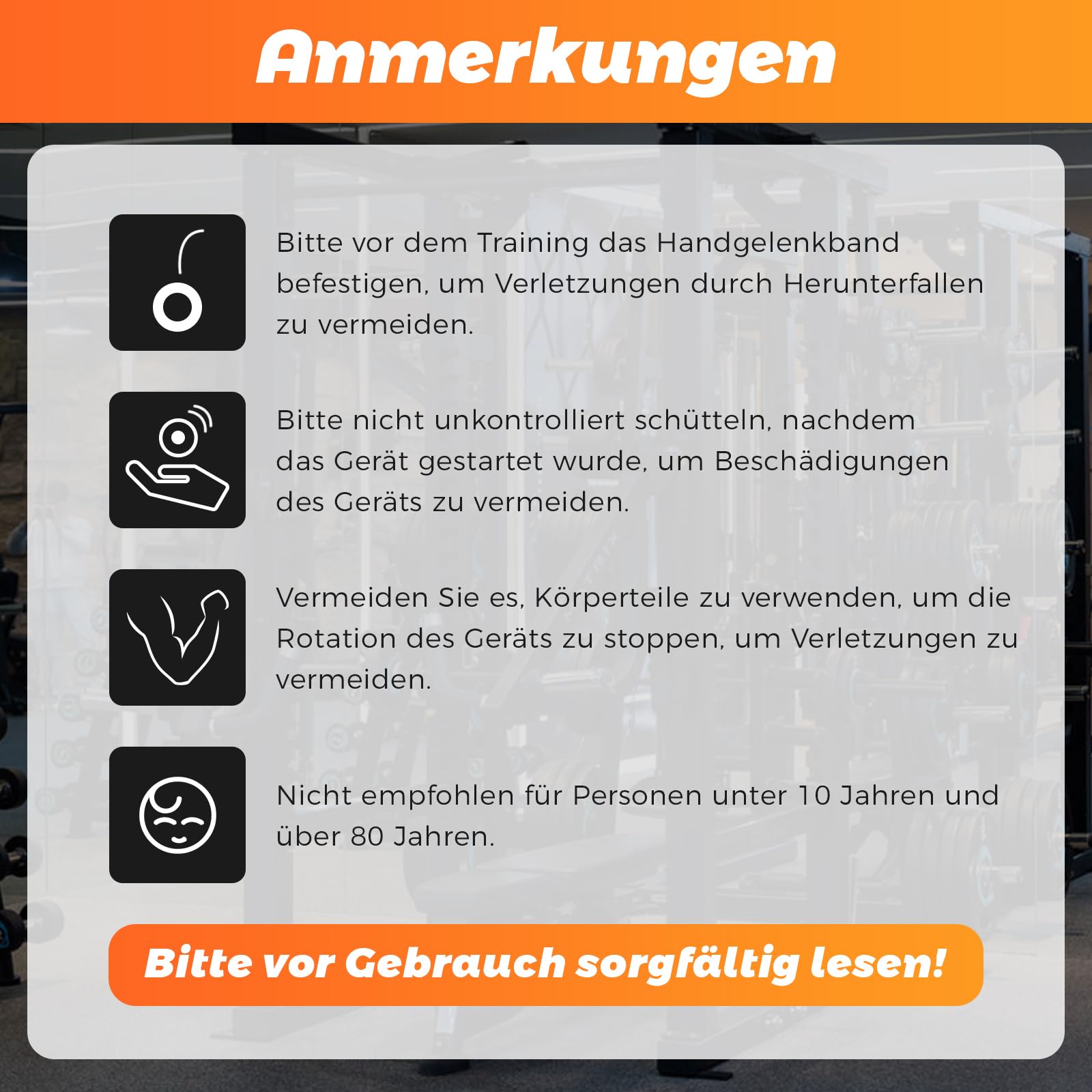 Vollmetal Gyroball, Handgelenktrainer-Ball, Auto-Start, 5-stufiger Widerstands, Gyroskopischer Unterarm-Trainer, zur Stärkung von Armen, Fingern, Handgelenk