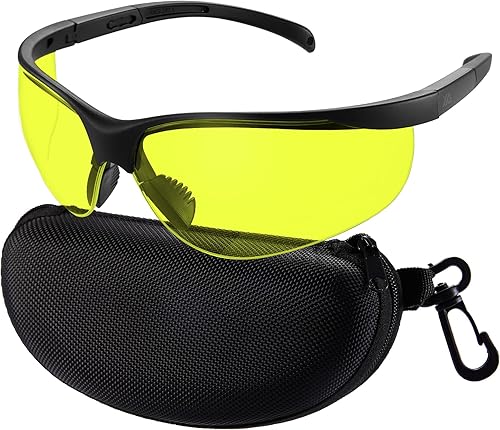 xaegistac Shooting Glasses Anti-fog Shooting Range Eye Protection,Comfortable Hunting Shooting Safety Glasses with Hard Case