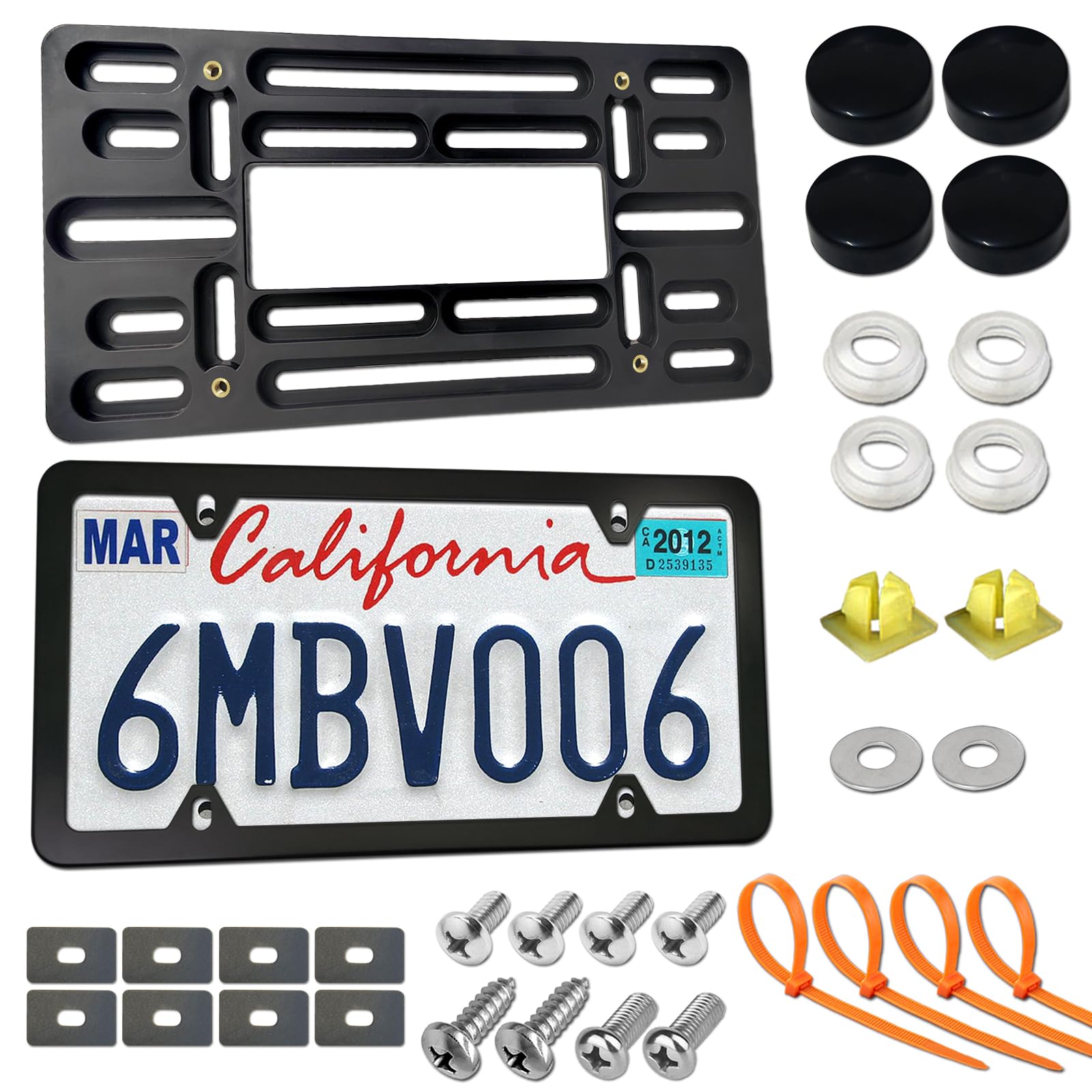 ZXFOOG Front License Plate Mounting Kit