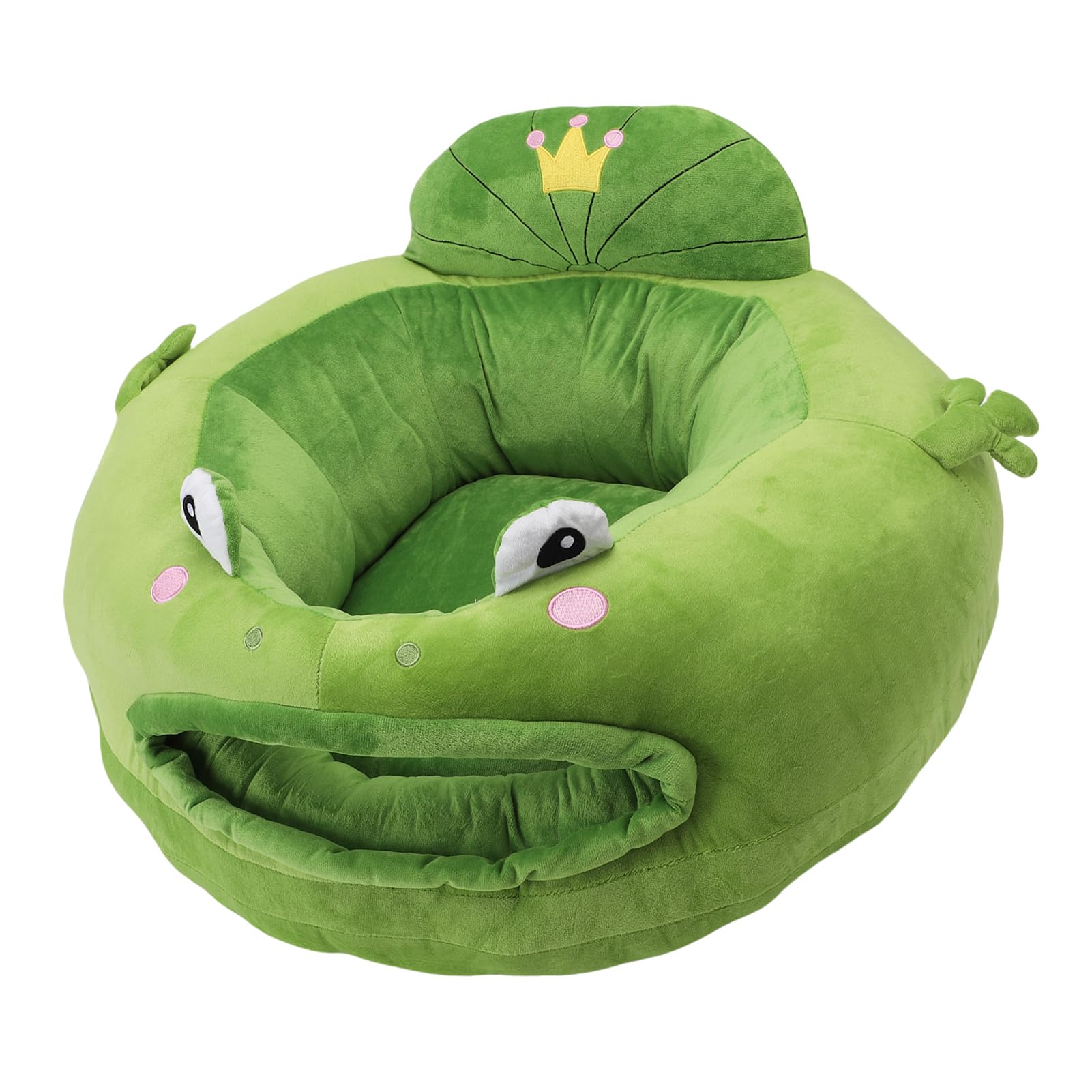 KIMISS Divano con Seggiolino per Neonati per Neonati - Peluche Seggiolone per con Design di Animali dei Cartoni Animati e Comodo Supporto per la Schiena (B)