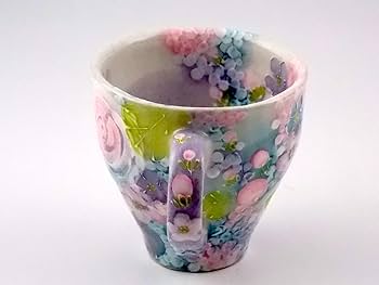【値下げ】新品　工房ゆずりは　花瓶　花入　釉彩ばら花紋　花柄　プレゼント　母の日 新品工房ゆずりは花瓶花入釉彩ばら花紋花柄プレゼント母の日
