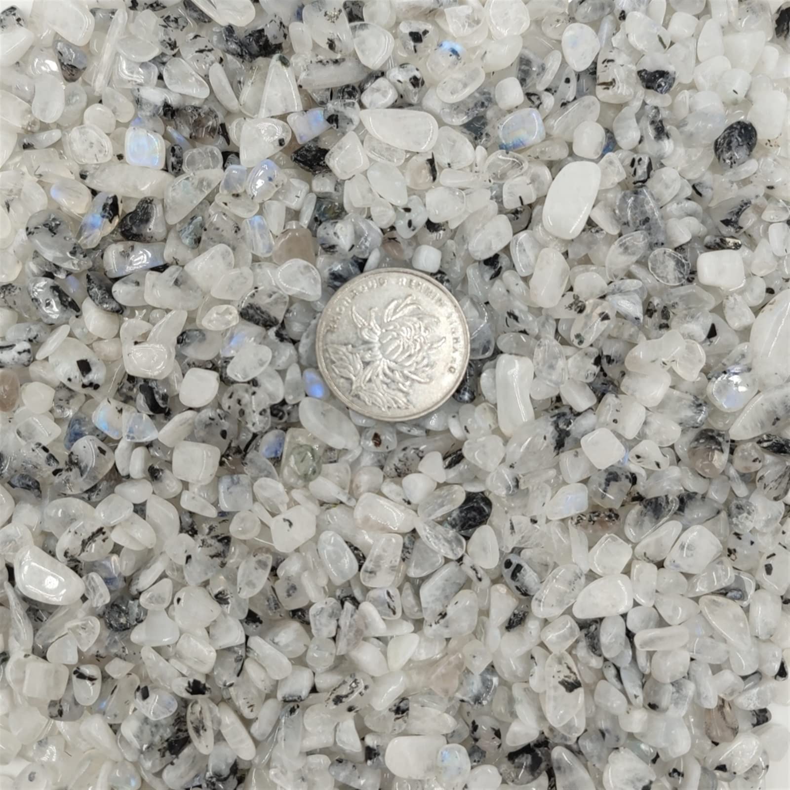 100g a Granel Piedra Lunar Natural Chip Roca Grava Piedra Cristal Piedra Preciosa hogar habitación decoración del Acuario Inicio Colecciones