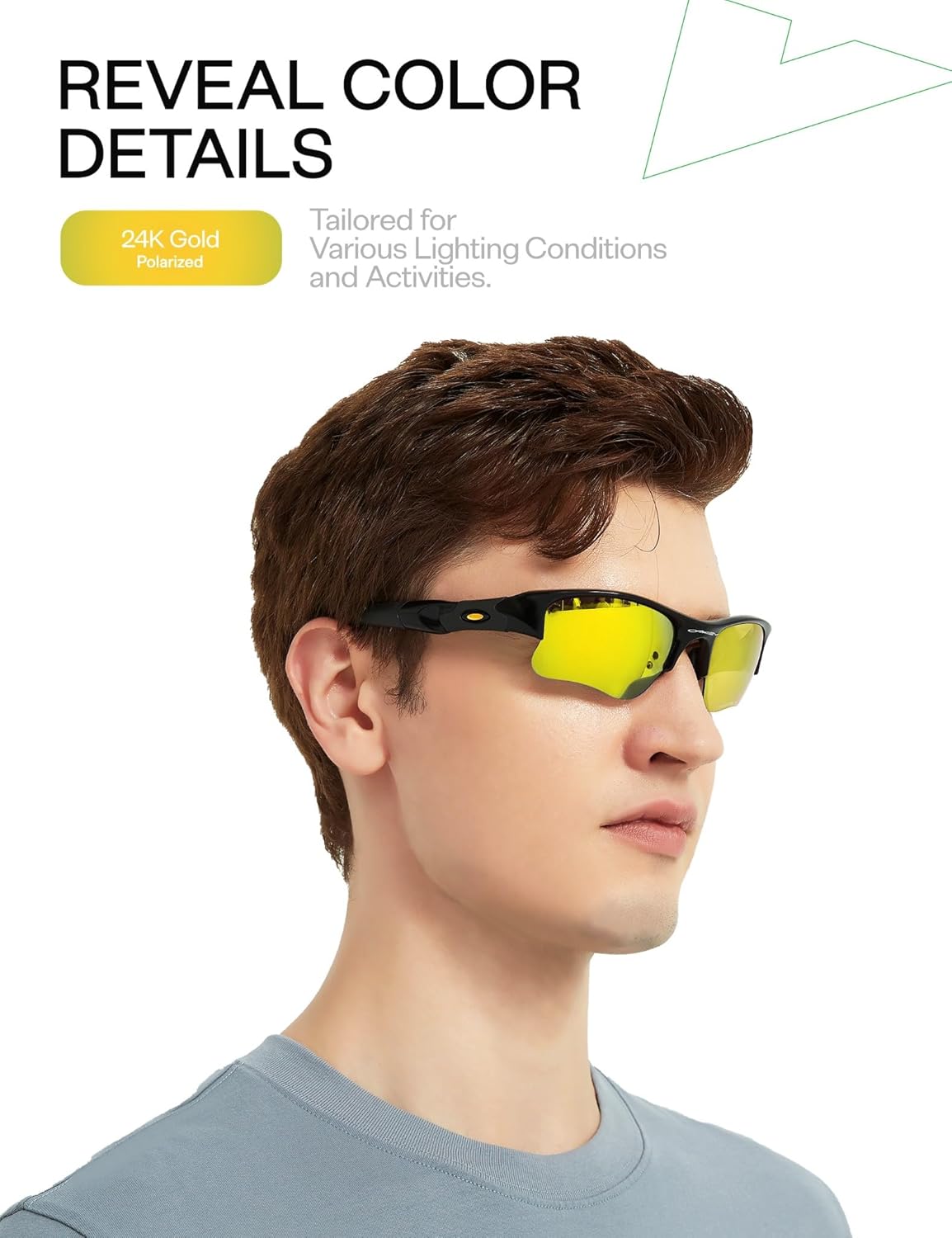 Mryok Replacement Lenses Compatible with Ray-Ban Meta Wayfarer RW4006 50mm / Gen 2 RW4012 50mm Smart Glasses, HD Polarized - Image 4