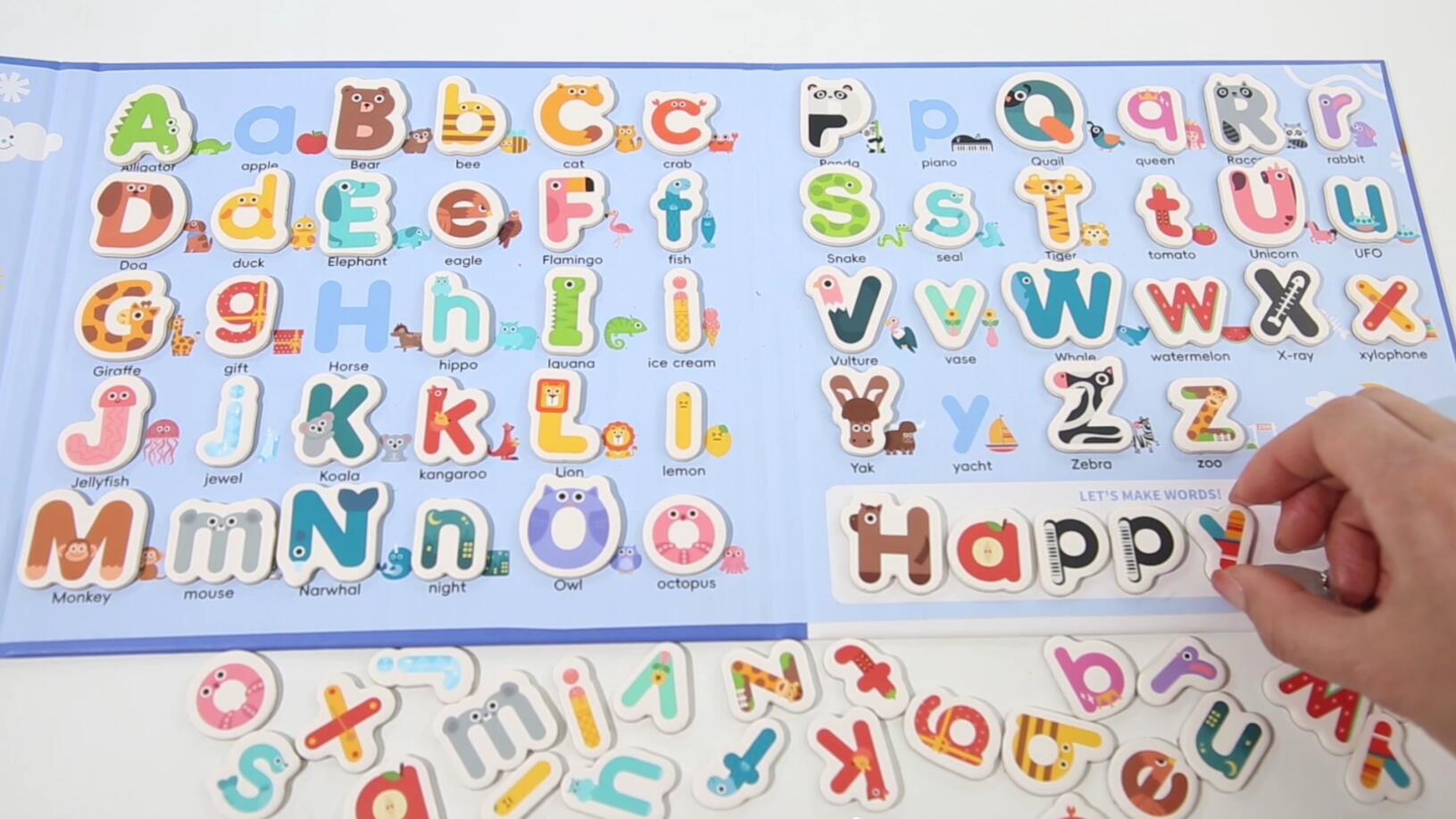 Imanes de madera con letras minúsculas del alfabeto, 29 piezas: regalo preescolar Montessori para niños pequeños / Engrasado - España Imanes de madera con letras minúsculas del alfabeto, 29 piezas: regalo preescolar Montessori para niños pequeños / Engrasado - España