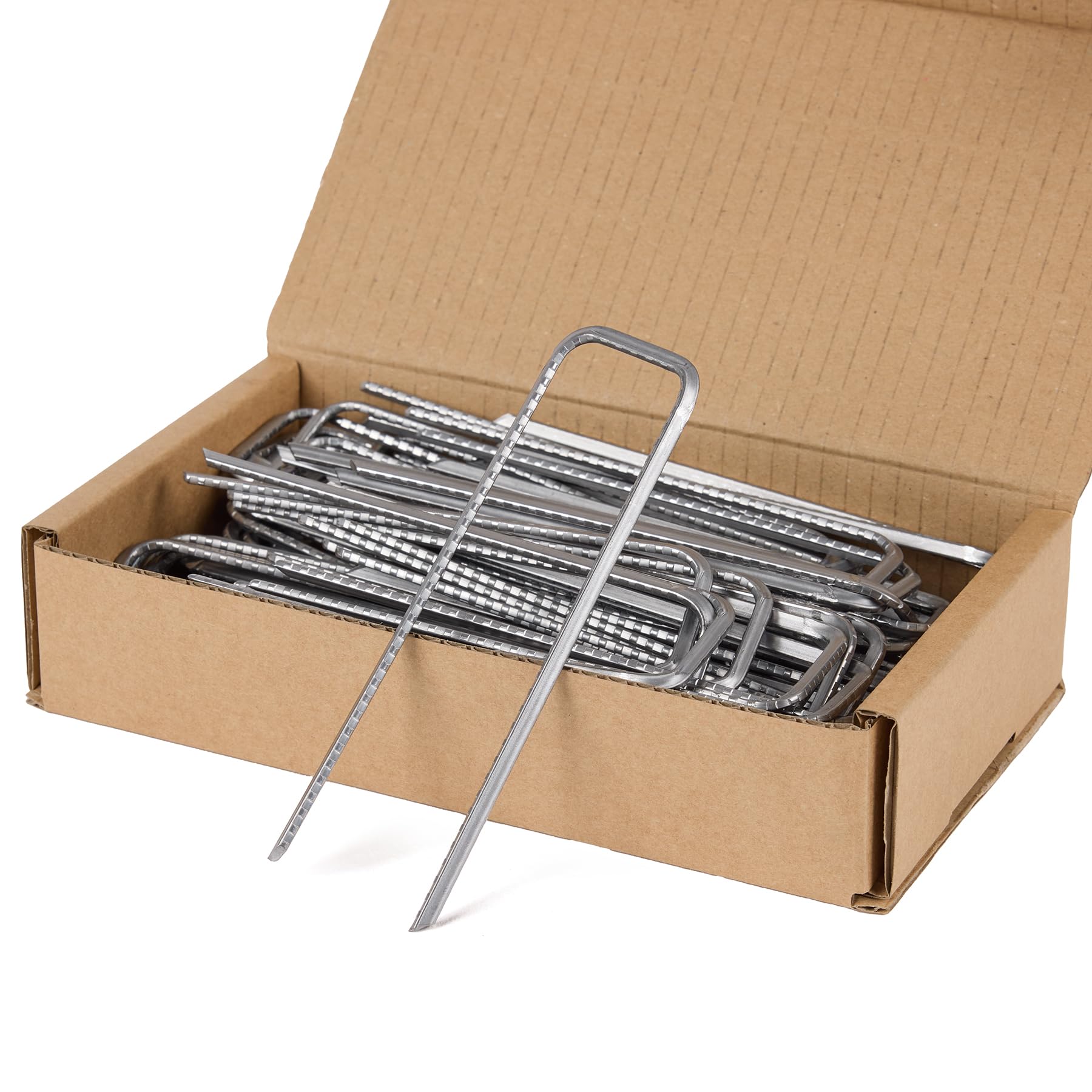 GardenGloss Piquets De Fixation En Acier (250 Pièces) - Pour Toiles De Paillages Et De Jardinage