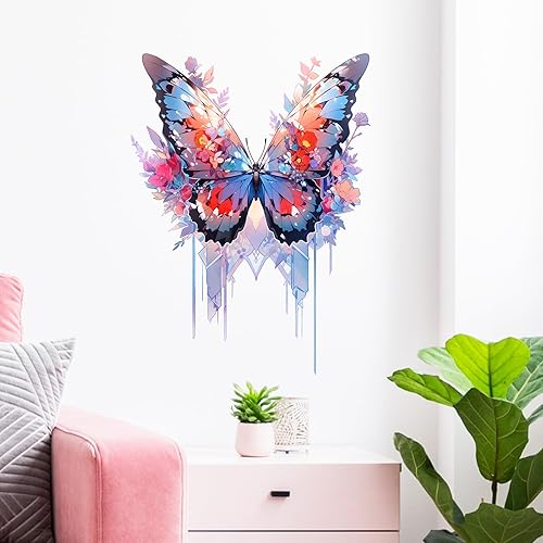 Miniatura 2 de RoyoLam Calcomanías de pared de mariposa para guardería, calcomanías de pared de insectos para niños, removibles, despegar y pegar, arte de pared