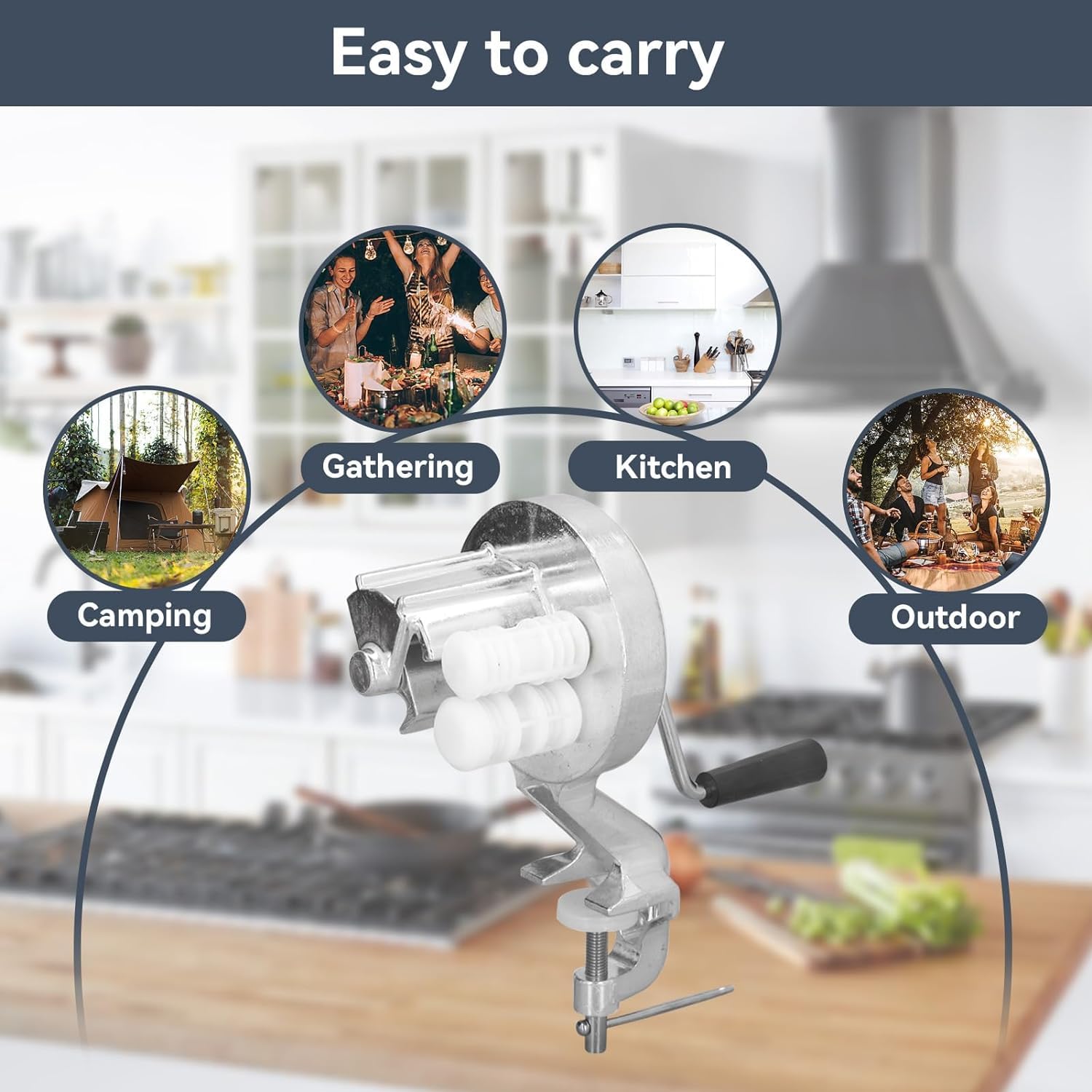 ZPSHYD La máquina Manual para Hacer macarrones, Haga Pasta Artesanal prensadora de Fideos Acero Inoxidable su Cocina macarrones