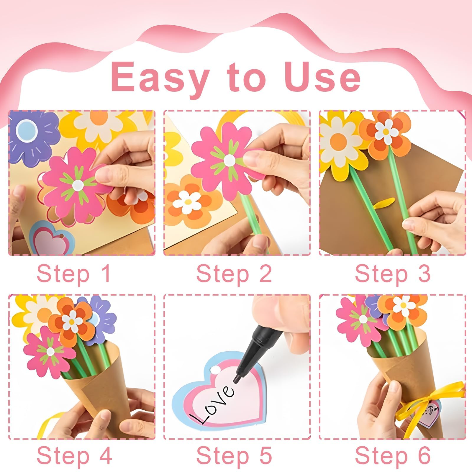 MICJLLT 6 Pcs Mothers Day Craft Kit - Image 3