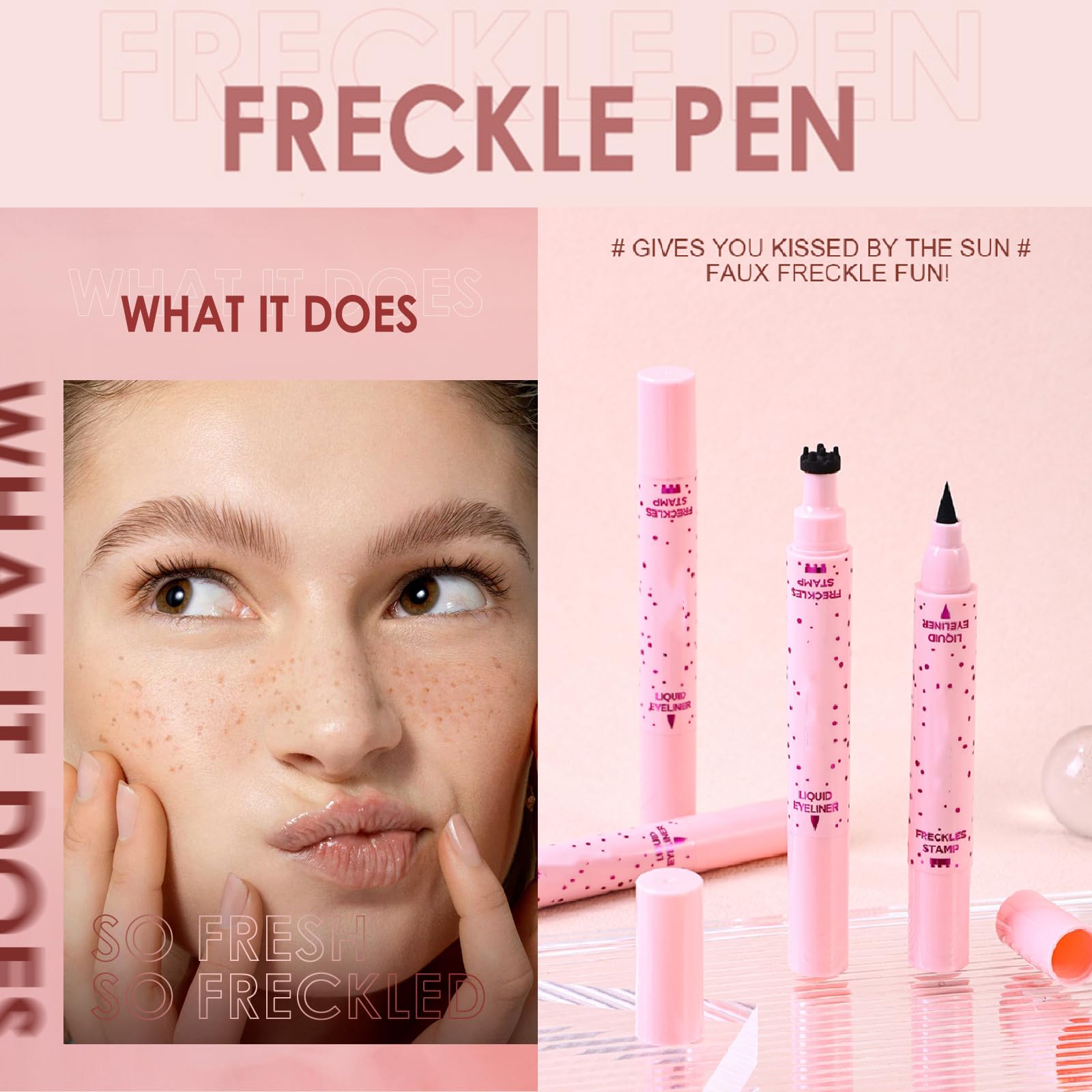 Dual-Ended Crown Stamp & Fine Tip Liquid Eyeliner Pen, Waterproof, Smudge-Proof & Long-Lasting for Natural & Precise Makeup - Image 4