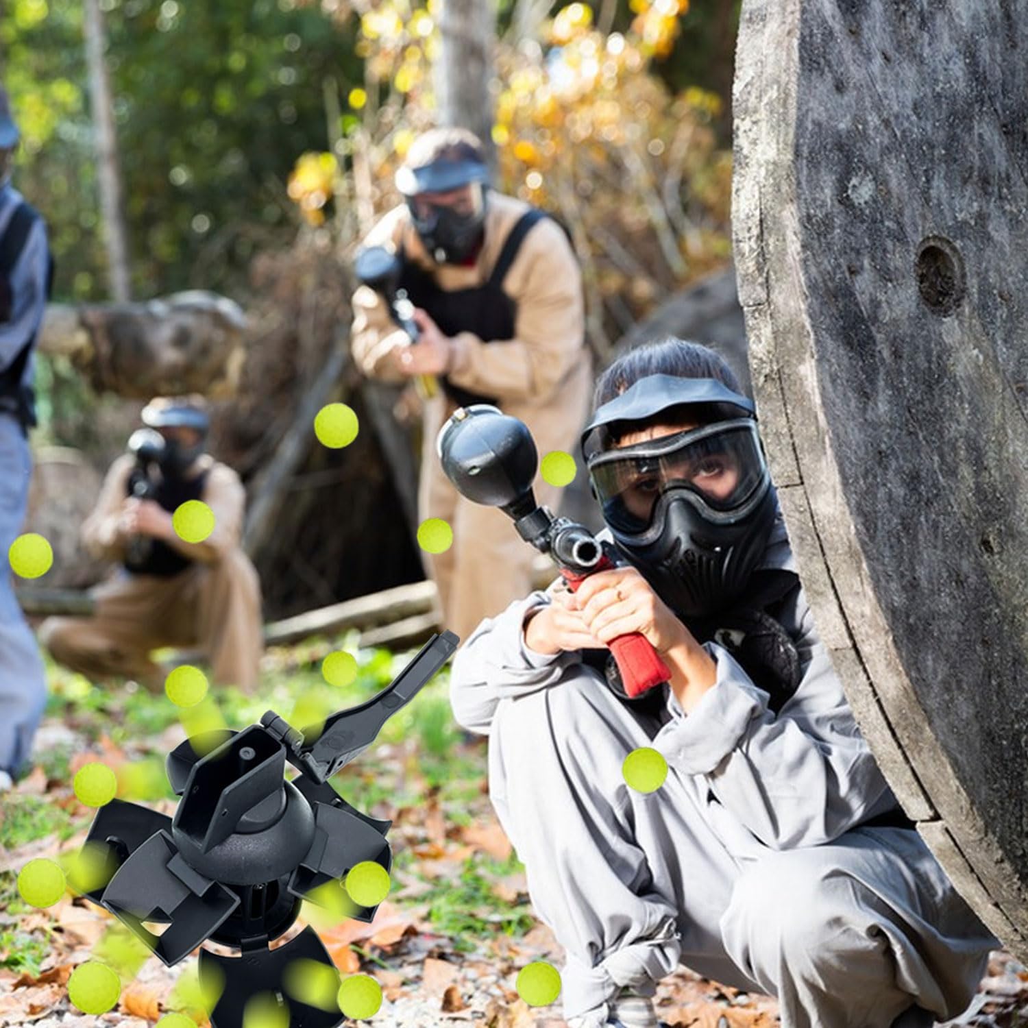 Toy-Hand Grenade for CS Battle Game, with 20 Foam Ammo Tactical CS-Grenade Toy for Age 14 Years Old and up