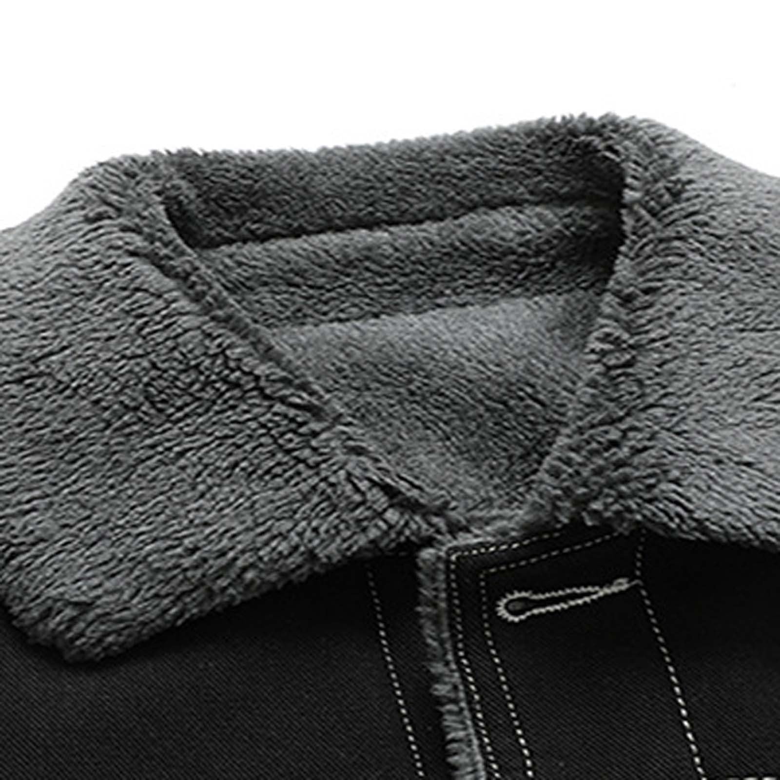Genérico Chaqueta Vaquera Hombre, Camisa De Mezclilla De Hombre, Impresión Manga Larga Slim Fit Talla Grande Sin Capucha Chaqueta Color Sólido Casual Retro Moda Abrigo para Estilo Trabajo Ligero