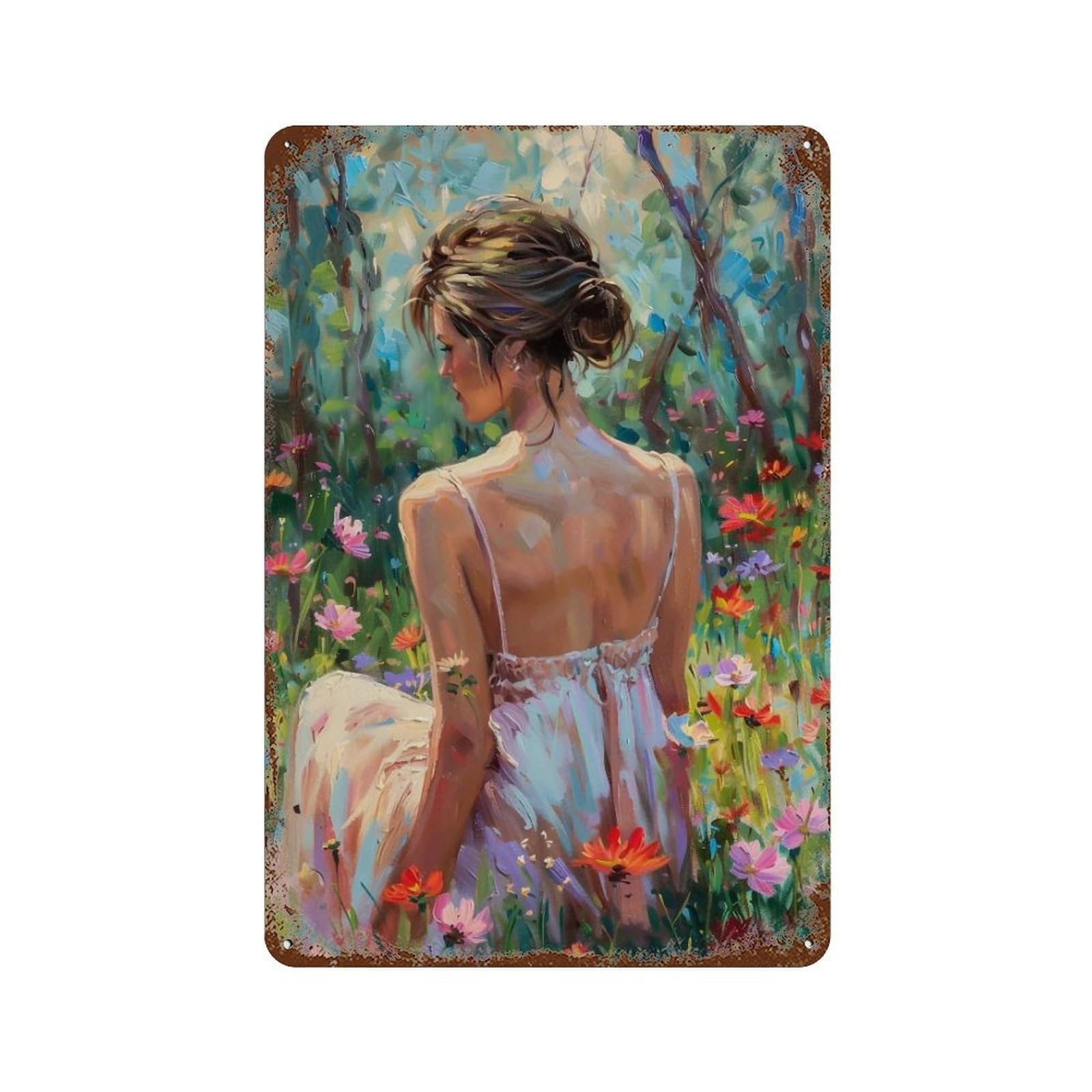 HDURYEYRYY Meadow Golden Reverie 03 Wall Retro Iron Vintage Art Metal Tin Sign Poster Modern Home Cofffee Club Art Bar Shop Decor 30x20cm
