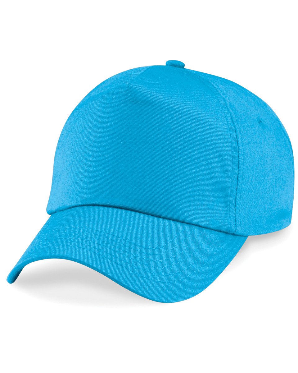 Beechfield B10 Original 5 Panel Baseball Cap Surf Blue