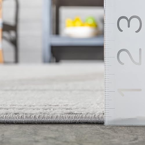 Miniatura 6 de nuLOOM Kiley - Alfombra de pasillo con rayas serenas, 2 pies 8 pulgadas x 8 pies, color gris