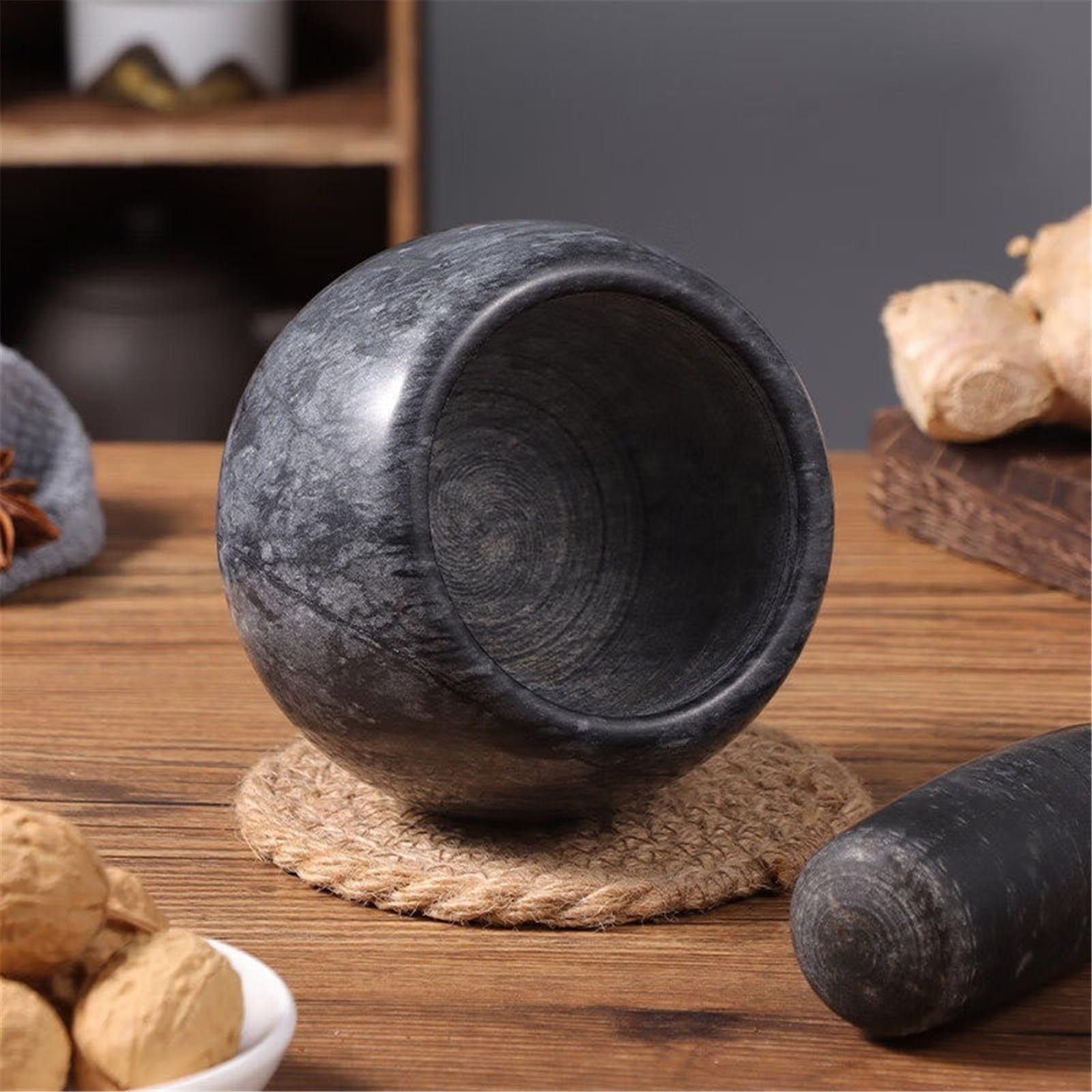 Ensemble de mortier et pilon en marbre exquis Ultimate Kitchen Essential