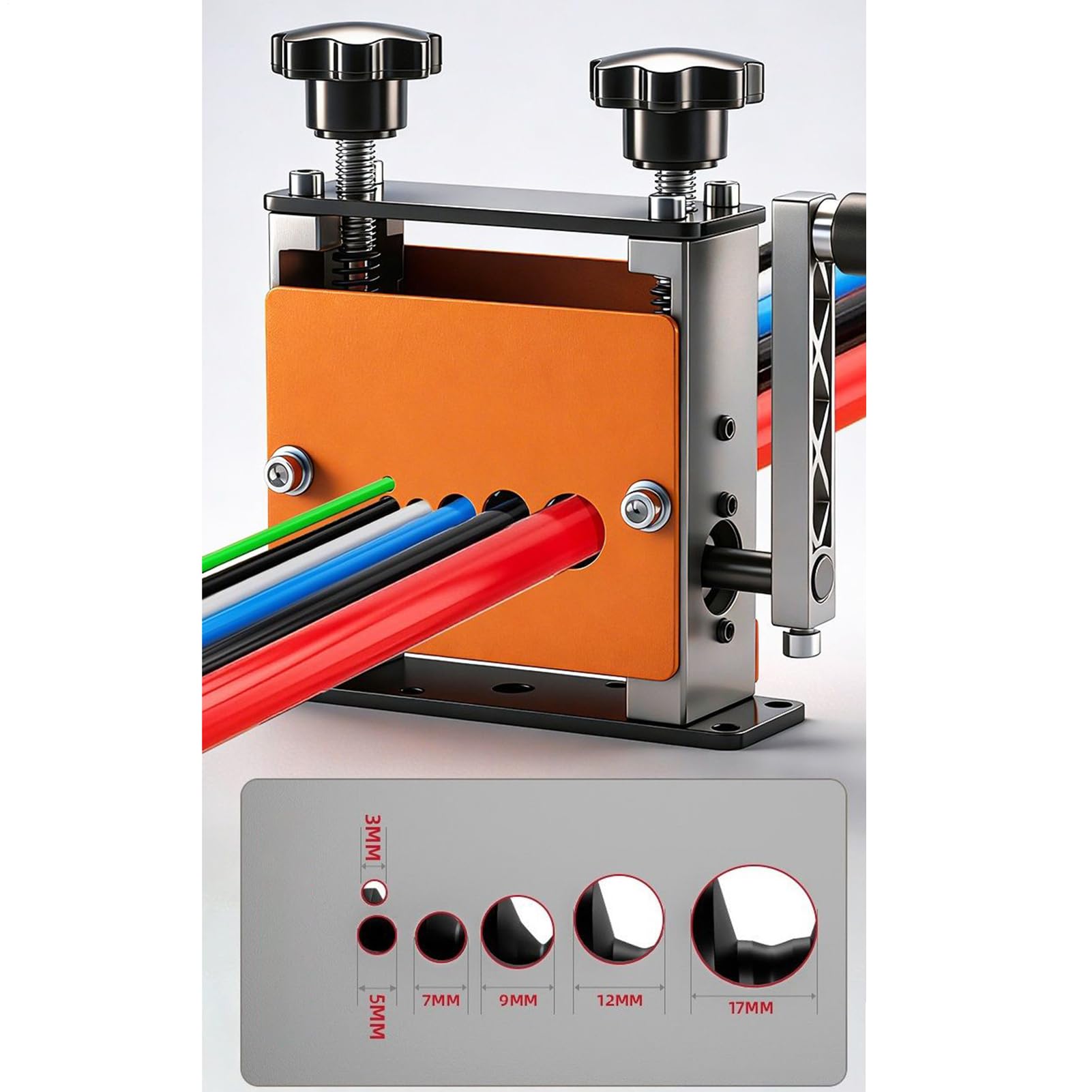 Máquina Pelacables Pelacables Automático Ajustable De 6 Agujeros Para Cable | Máquina De Pelar Alambre De Cobre Para Profesionales, Principiantes, Trabajadores Y