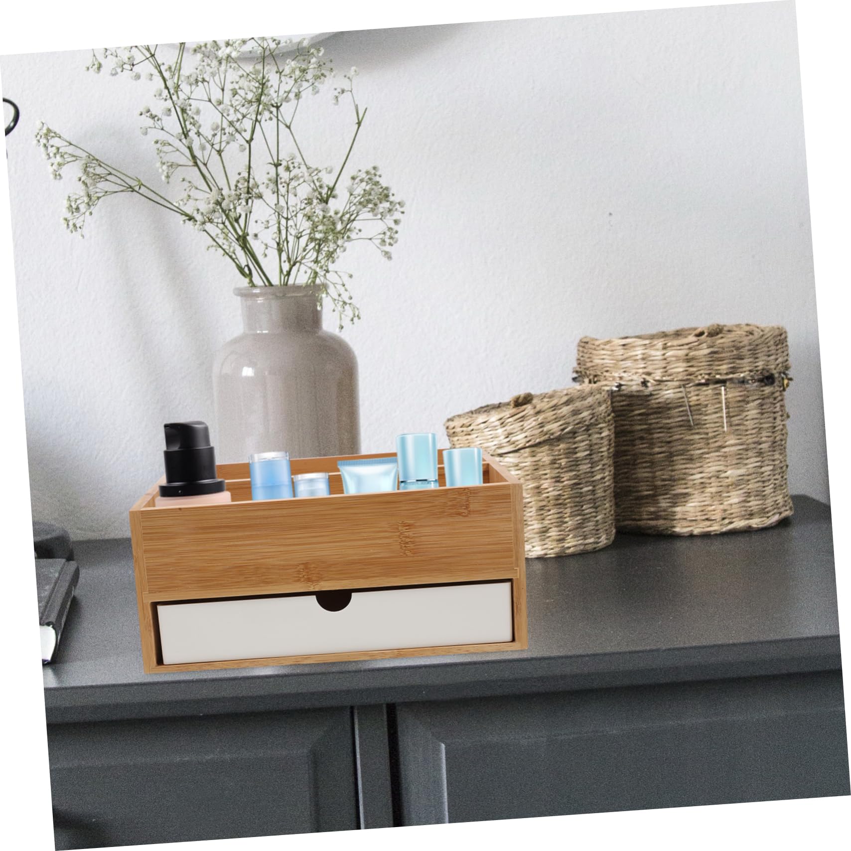 Lurrose Organizza Il Tuo Spazio Con Questo Organizer Da Scrivania in Stile Cassetto Per Piccoli Cassetti Da Scrivania Ufficio Aula E Bagno