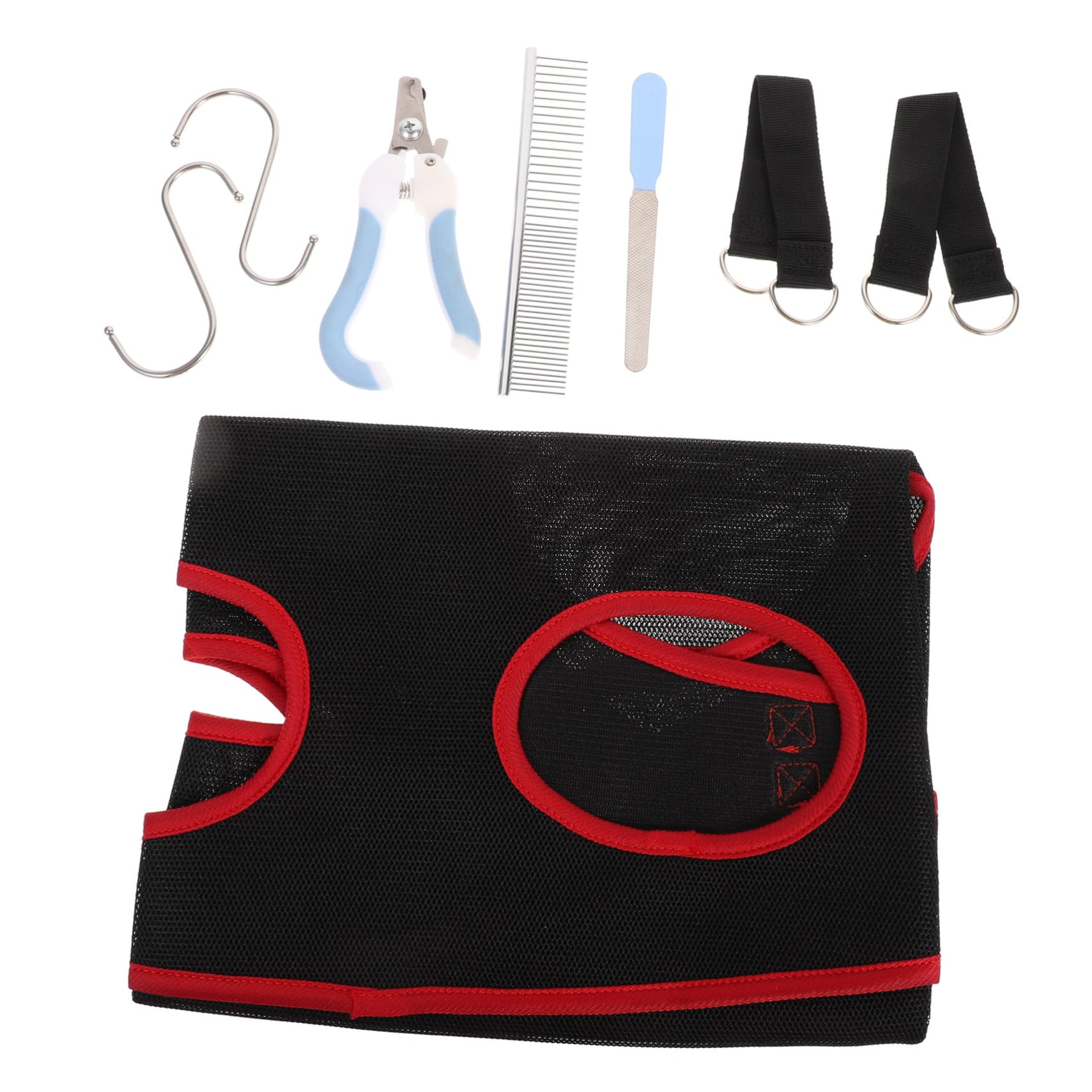 HOUDERCO 1 Set Pet Nail Trimming Hammock for Cats and Dogs Lightweight and Durable Grooming Tool Prevents Movement During Nail Care Easy to Use Accessories Included Random Color