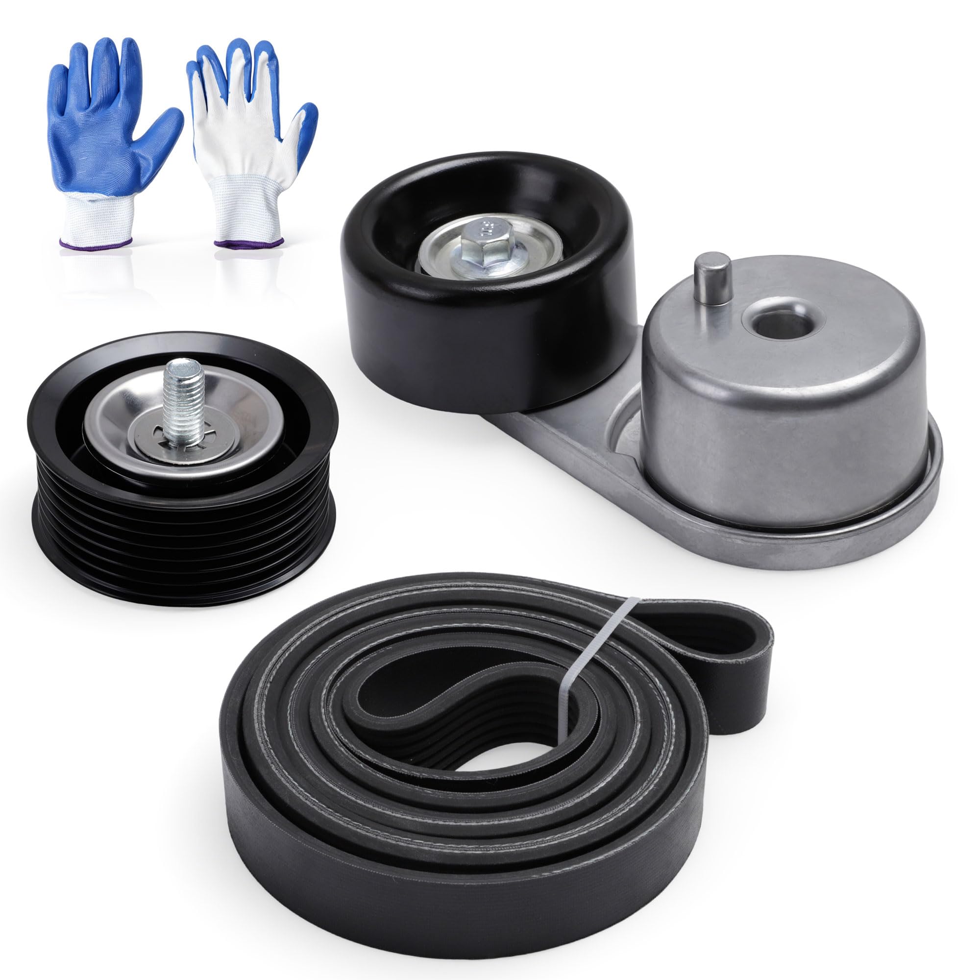 Belt Tensioner Serpentine Belt Idler Pulley Kit #38378 36222