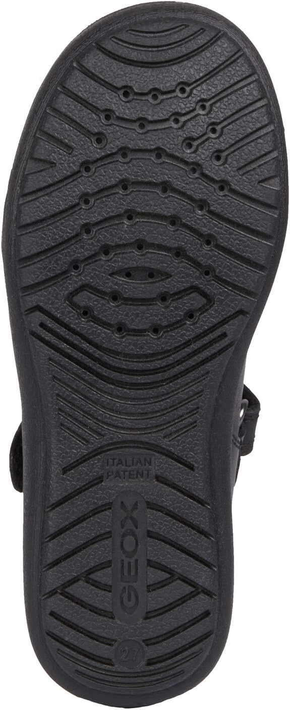 Geox Girl's Ballet Ballerina, Black, Womens 10