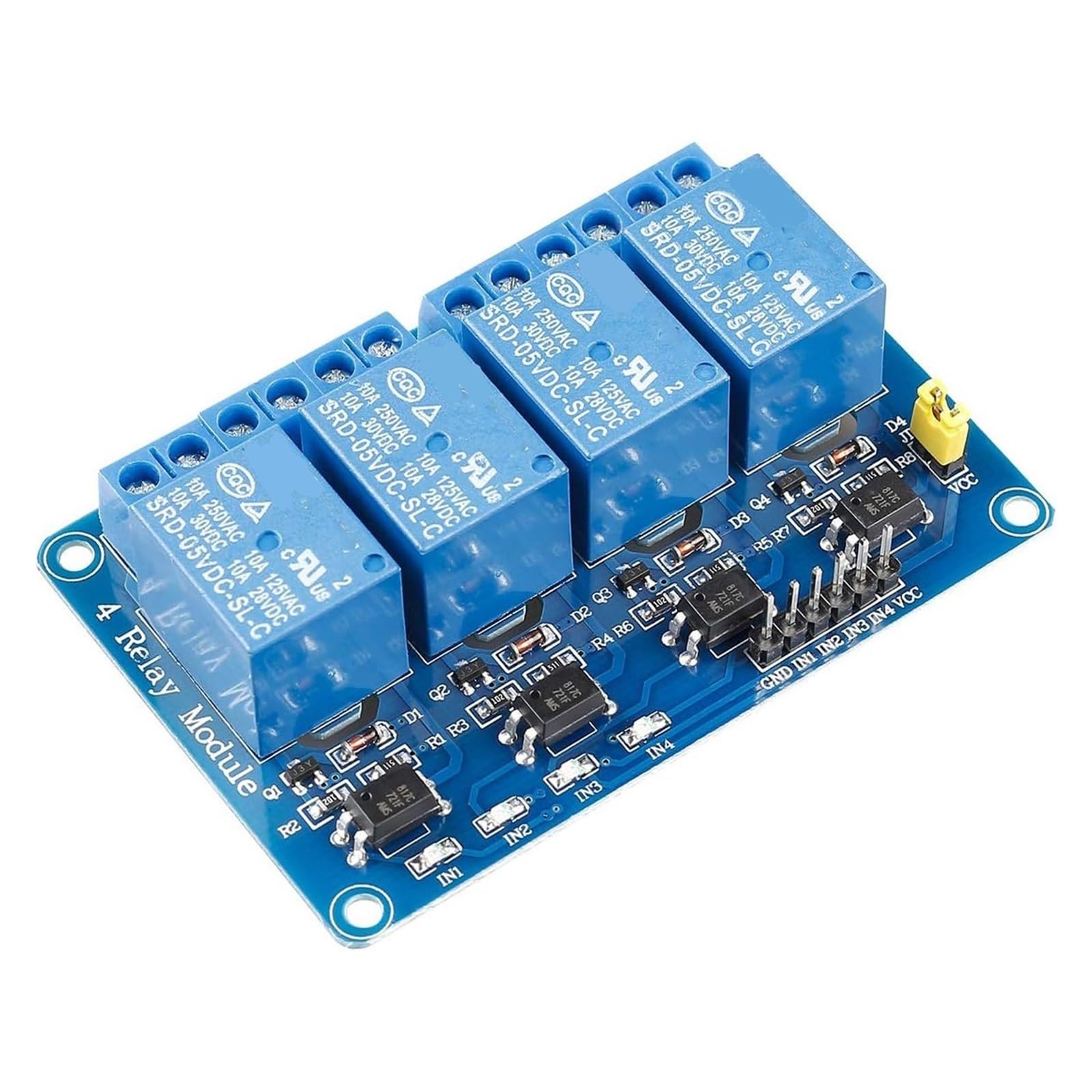 DC 5V 12V 24V 1/2/4/8 Relay Module High and Low Level Trigger Dual Optocoupler Isolation LED Indicator