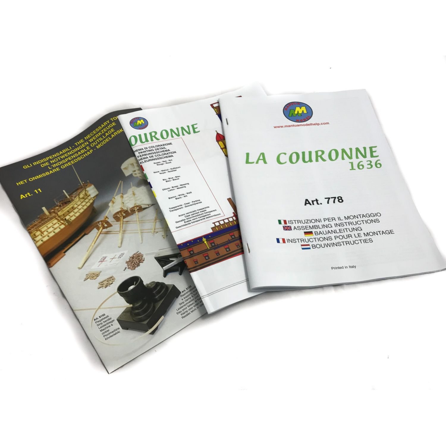 Mantua Model La Couronne 1:98 Modellbausatz Galeone aus Holz im Set 760 mm 778 Modellbau Made in Italy
