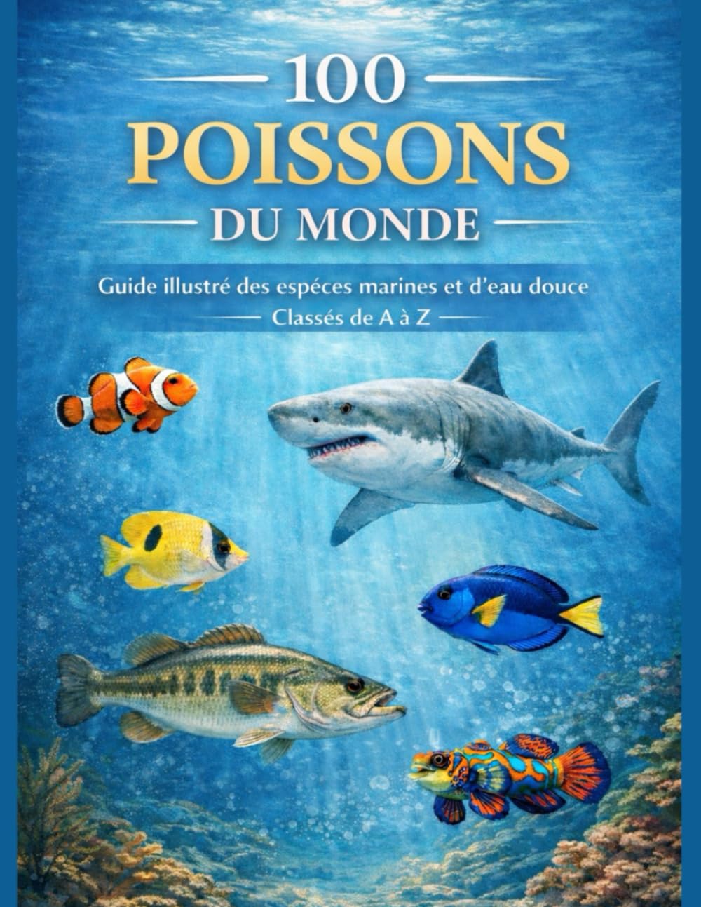 100 Poissons du monde: Guide illustré des espèces marines et d'eau douce classés de A à Z