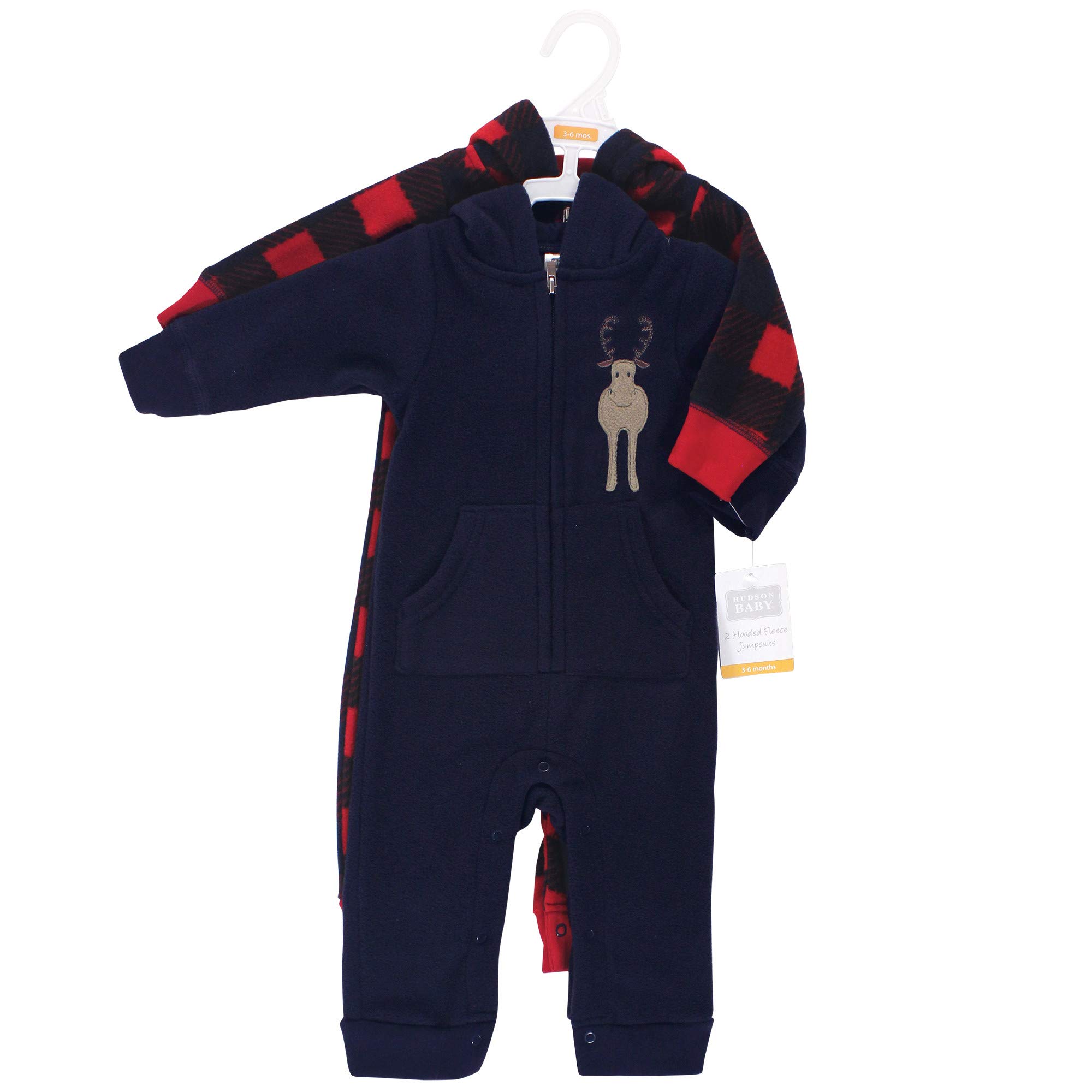 Hudson Baby Overoles unisex de forro polar para bebé