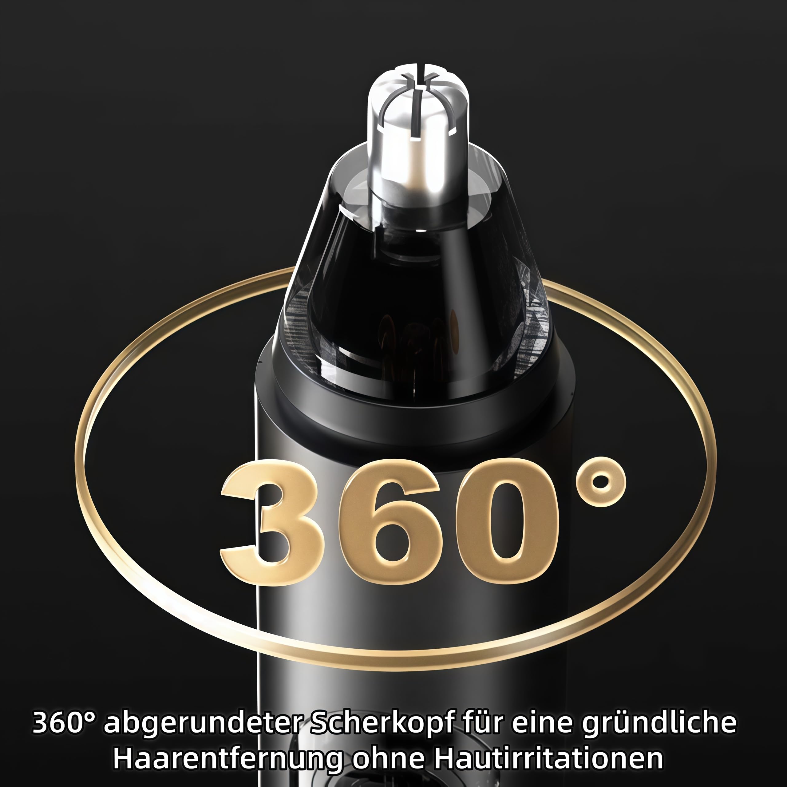 Mr. Bold Pro Nasenhaartrimmer Herren, präziser Trimmer mit omnidirektionalem Klingensystem und hautfreundlichem Design, ideal für Alltag und Reisen