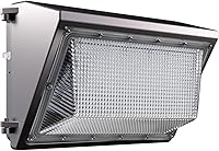 Vista 10 de Lightdot Paquete de 8 luces LED de pared de 150 W, 100-277 V, fotocélula del atardecer al amanecer, 22500 lm (150 Lm/W) 5000 K IP65 para montaje