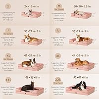 Vista 372 de EHEYCIGA - Cama ortopédica para perro grande, impermeable, de espuma viscoelástica y espuma tipo caja de huevos, bordes elevados, antideslizante