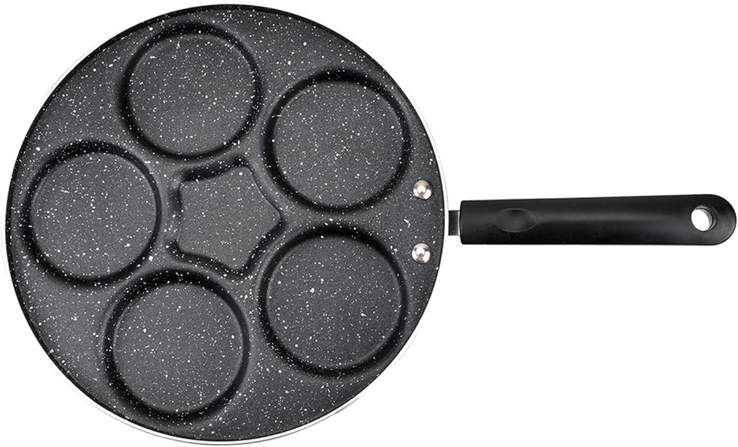 Frying Pans Frying Pot Breakfast Maker Egg Ham Pans Thickened Omelet Pan Non Stick Steak Pan 1Pcs 5 Hole