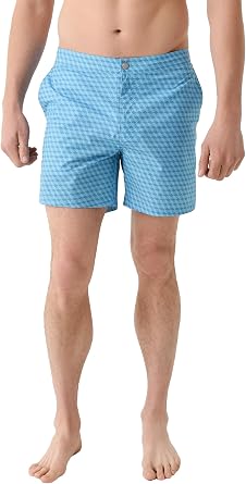 PETER MILLAR Mens Crown Crafted Mens Chiavari Cube Swim Trunk XL Blue