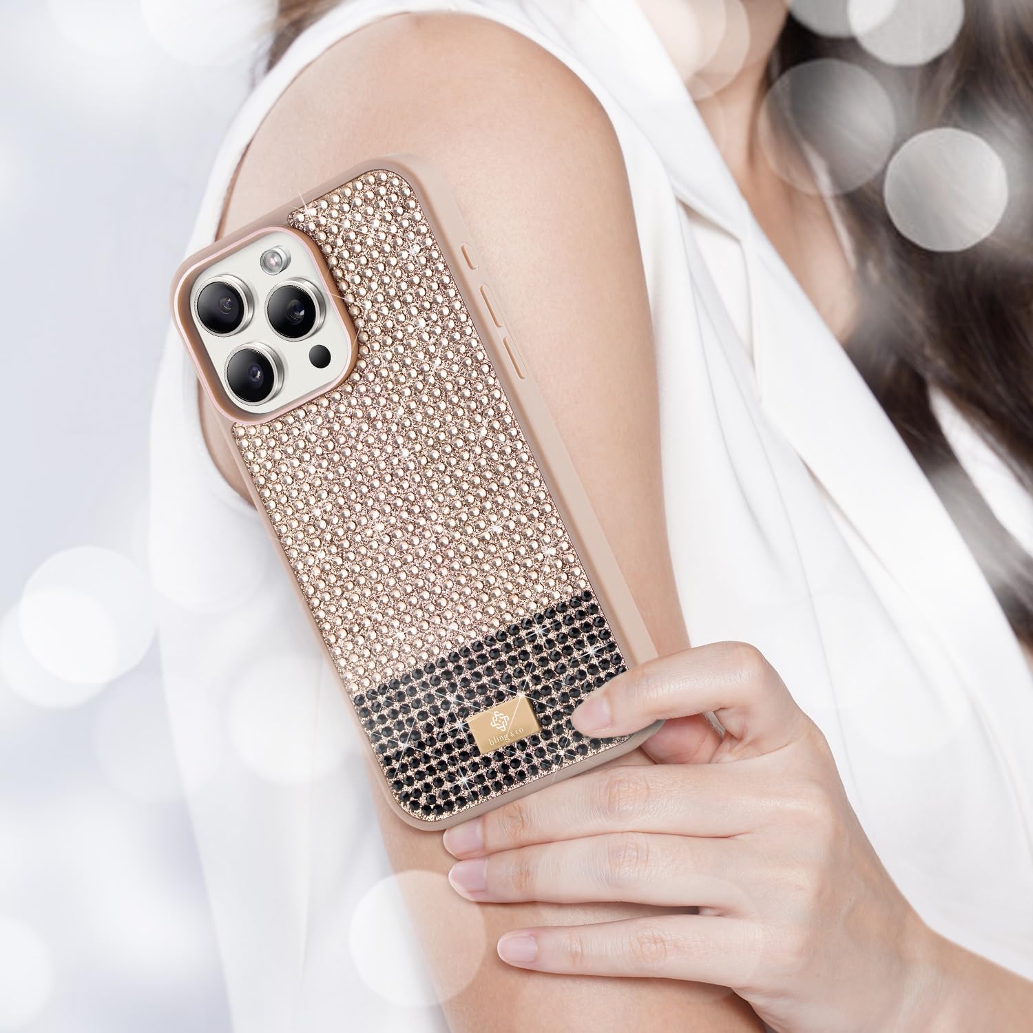 BEZ Glitzer Handyhülle Für IPhone 14 Pro Max | Diamant-Bling Hülle In Flamingo Rosa, Funkeln & Schützen