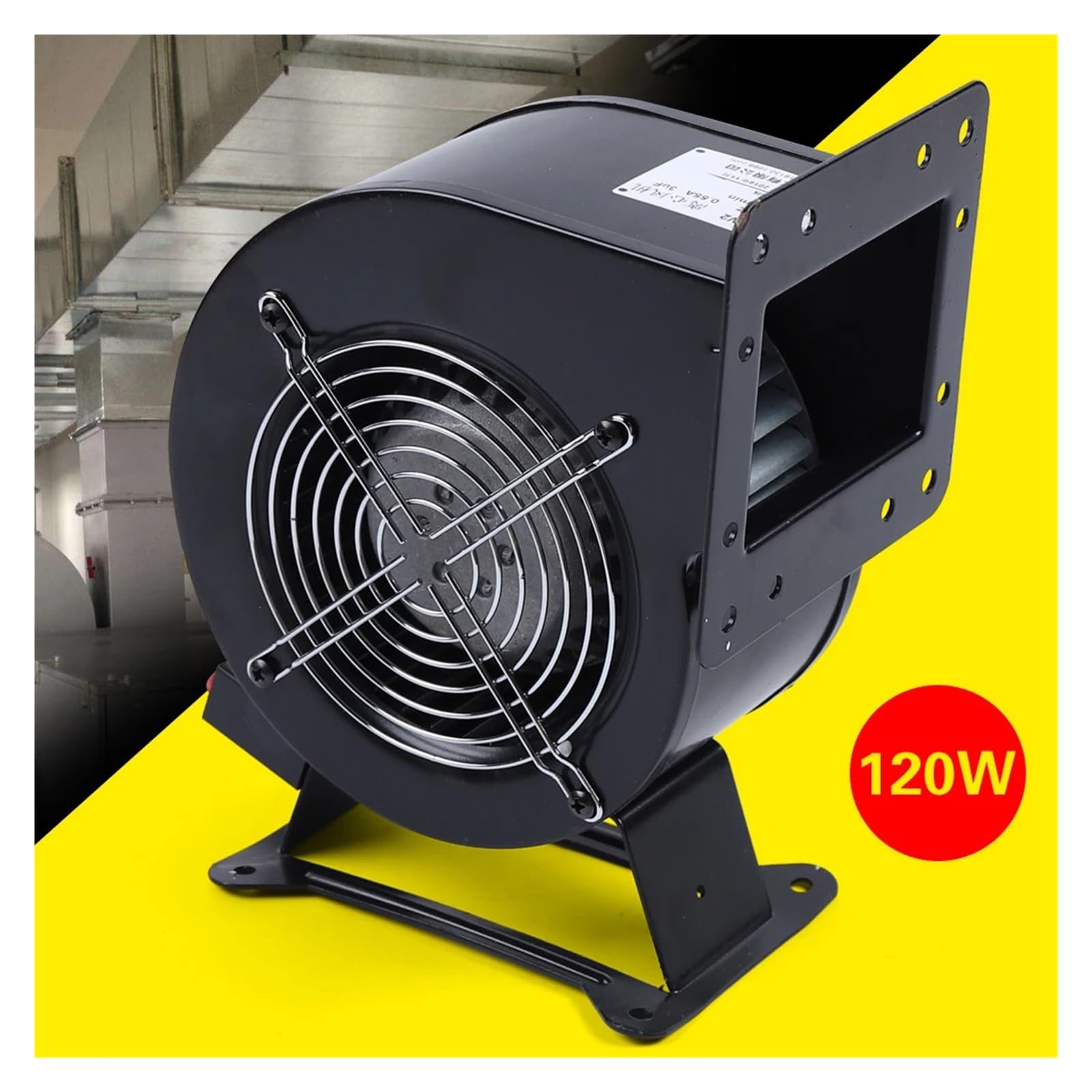 Round Flange Arch Fan Low Noise 120W Centrifugal Blower Outdoor Wood Furnace Boiler Fans for Extruder Heat Dissipation