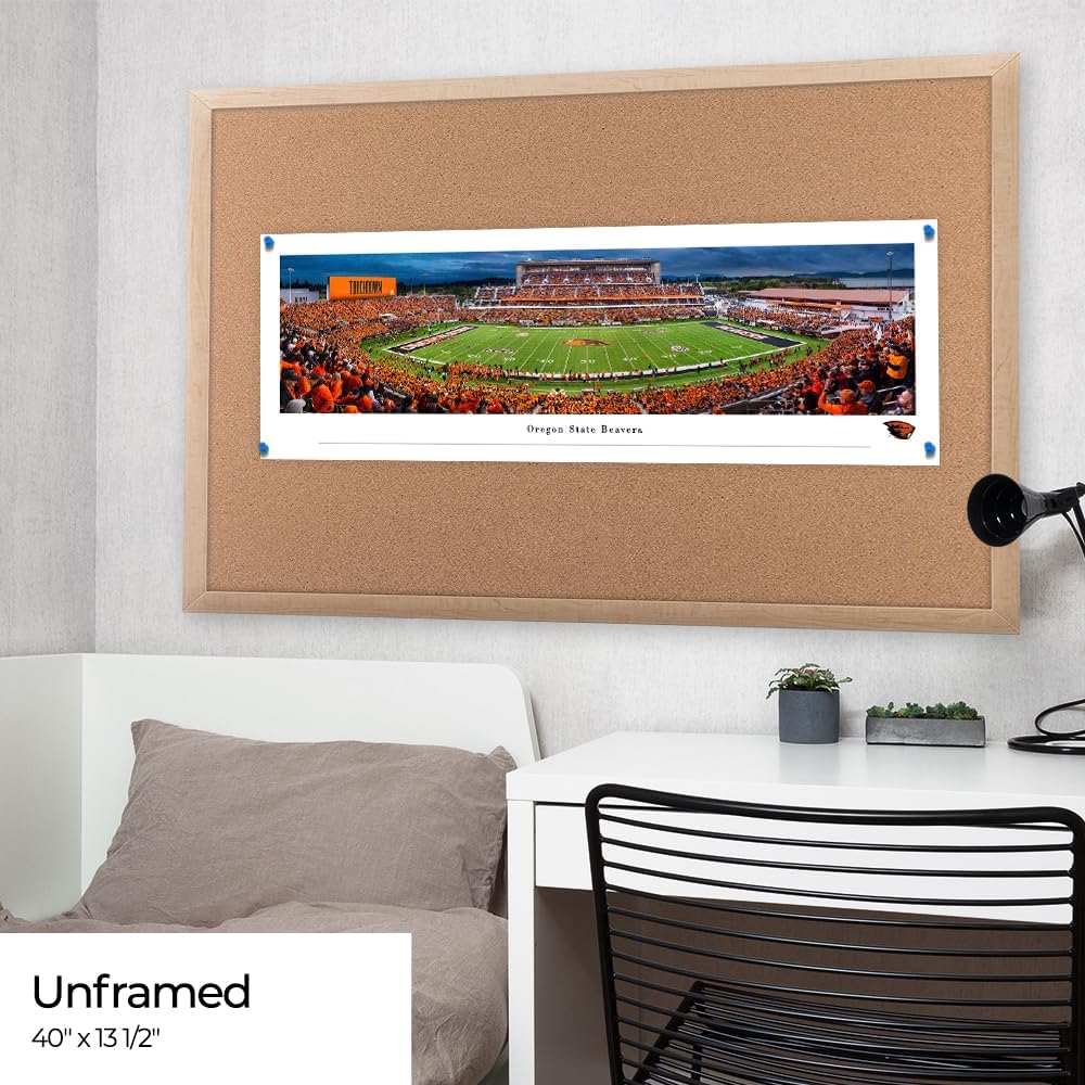 Oregon State Football - Unframed 40 x 13.5 Poster by Blakeway Panoramas