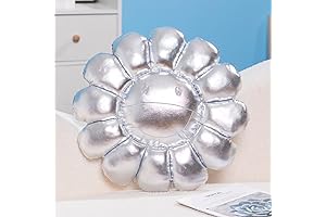 Silver Flower Pillow: Illuminate Your Room with Cheer!