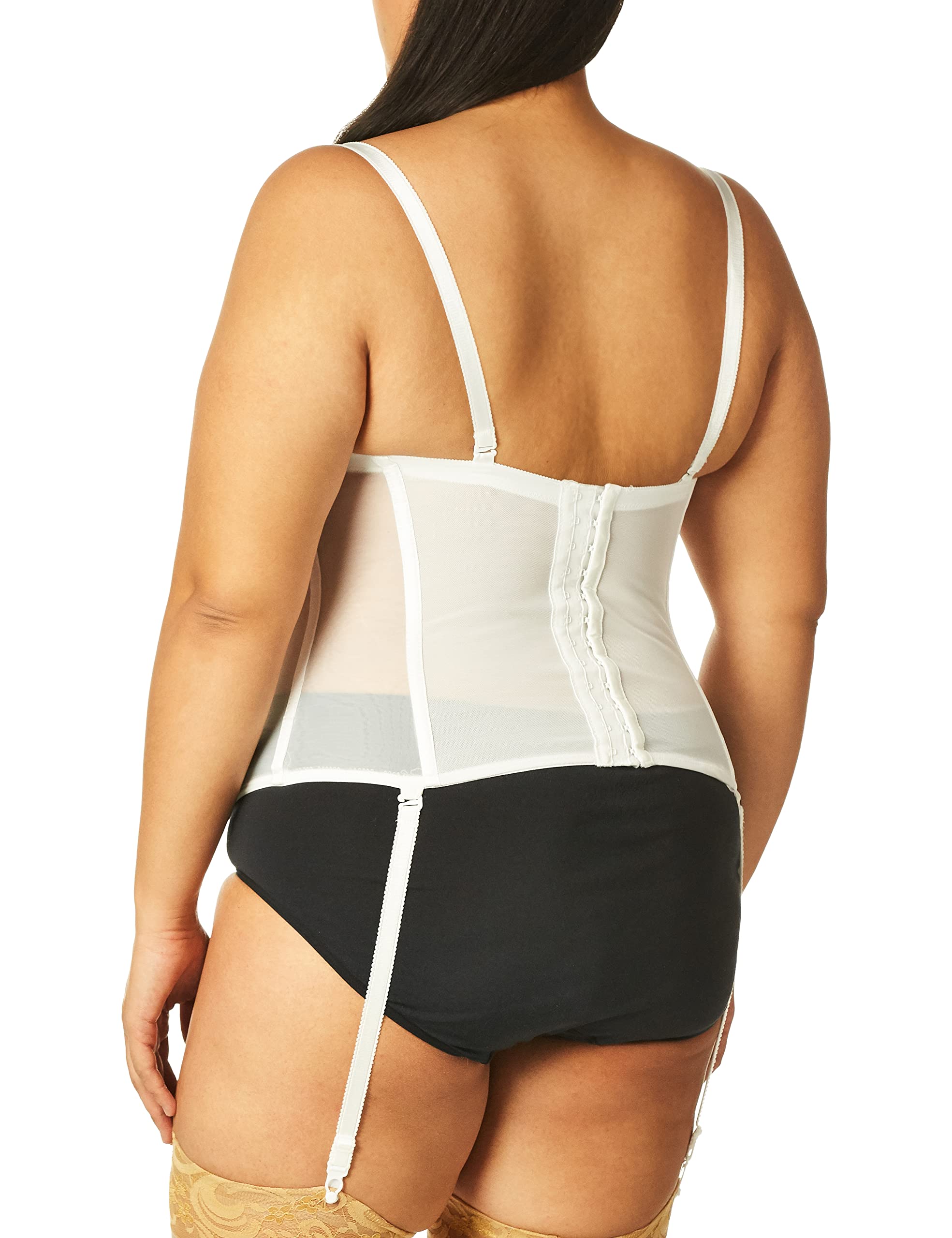 Condition photo showing New/Like New for Carnival Women's Full figure Seamless Molded Sheer Corset Bra, 32A