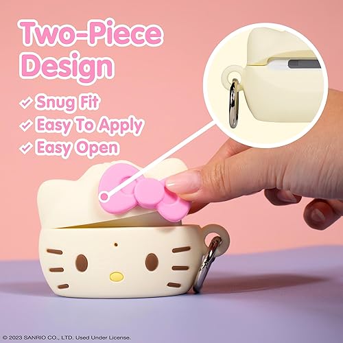 Miniatura 4 de iFace Funda para AirPods Pro 2 [Serie Steam Bun - Hello Kitty] + correa con cuentas de Hello Kitty y sus amigos [Hello Kitty]