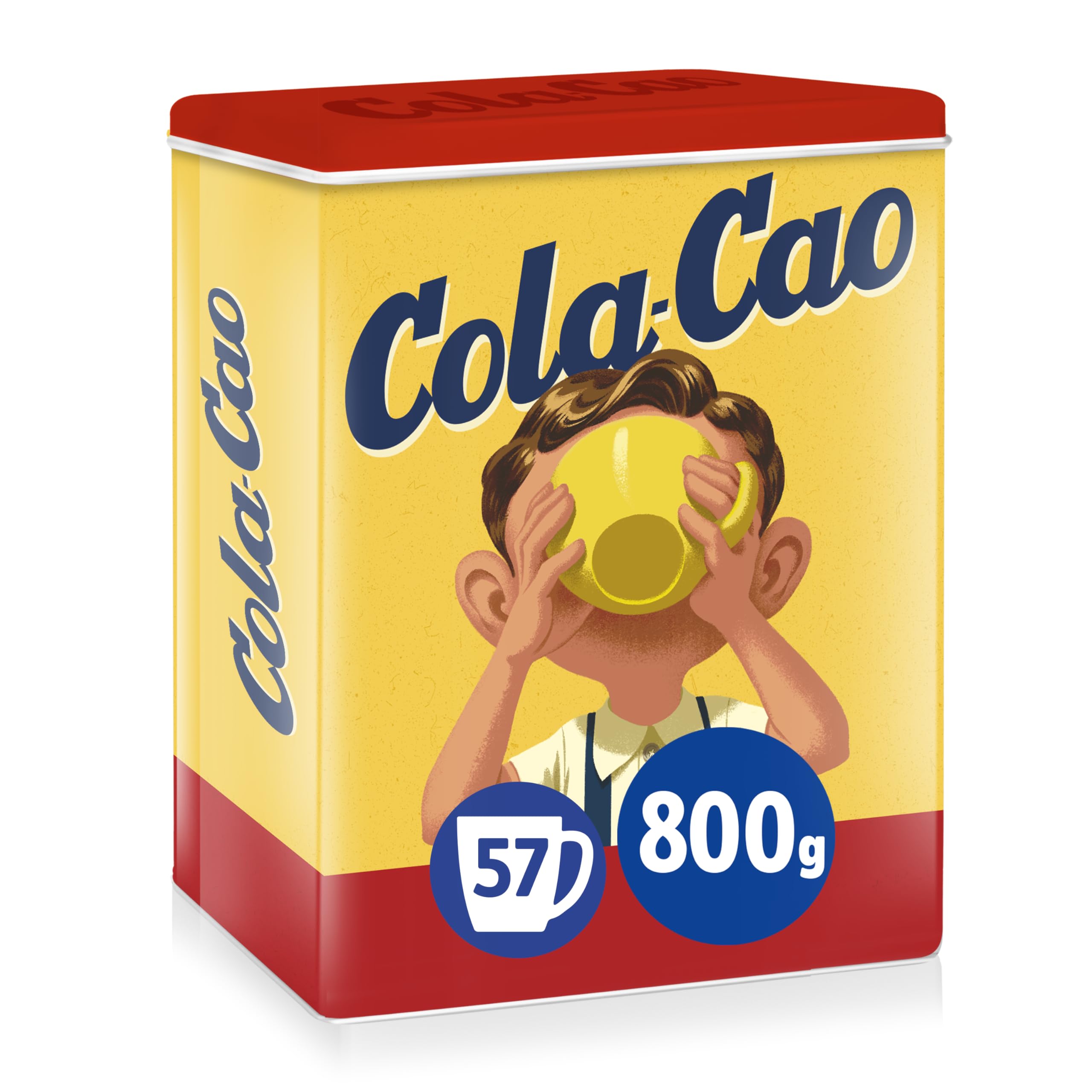 ColaCao, Original, Cacao Soluble Natural sin Aditivos - Lata Edición Vintage edition tin - 1,4kg (Packaging may vary) — view 3