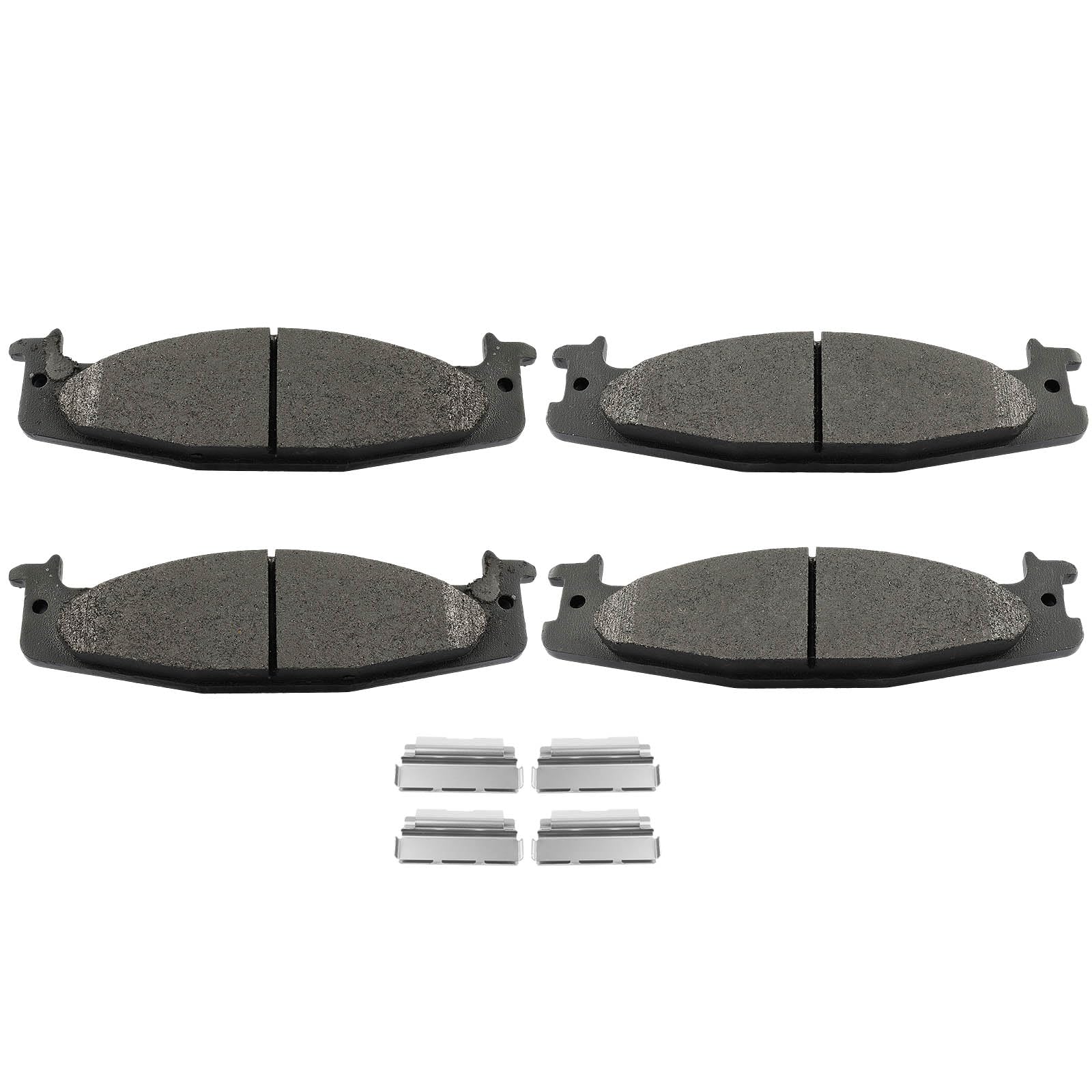 SCITOO D632-7503 Disc Brake Pads Sets Front Metal Brake Pads w/Hardware