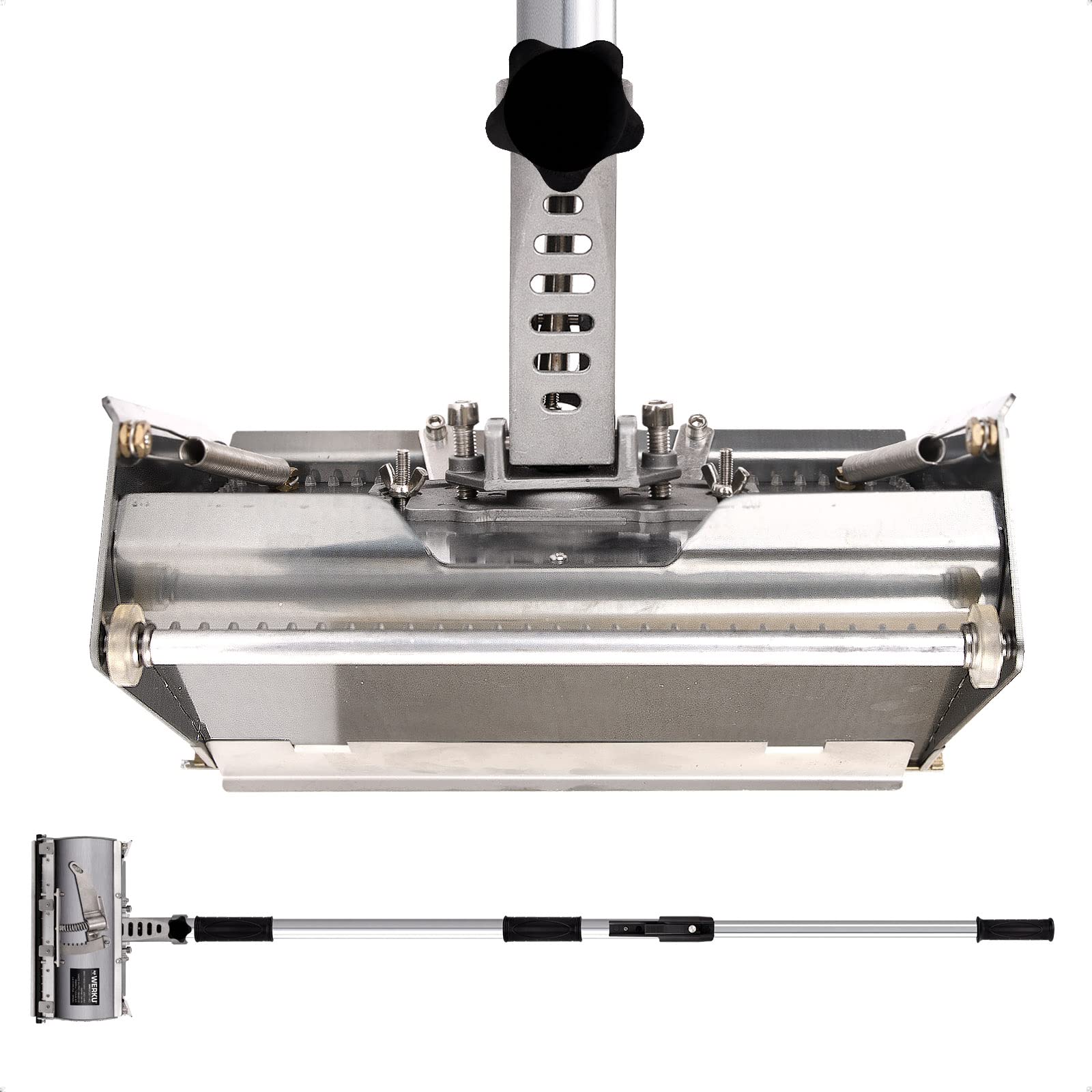 Werku WK602140, Dispensador-Aplicador Yeso, Calidad Profesional, Capacidad 2 Litros, Largo 980-1600 mm, Ancho 250 mm, Graduable 90º / 180º