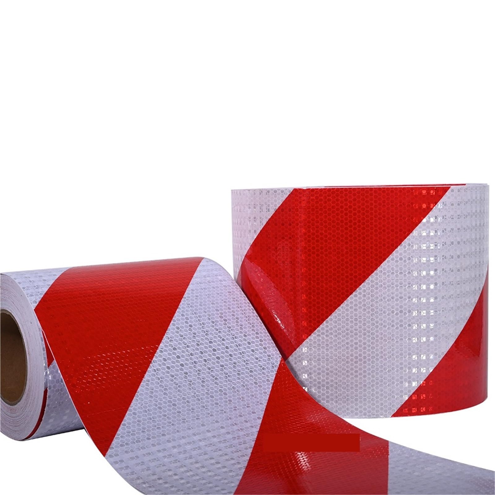 Cinta reflectante Cinta reflectante de sarga blanca y roja 5-20 cm x 5 M izquierda derecha impermeable for coche(Red-White-20cm-R)
