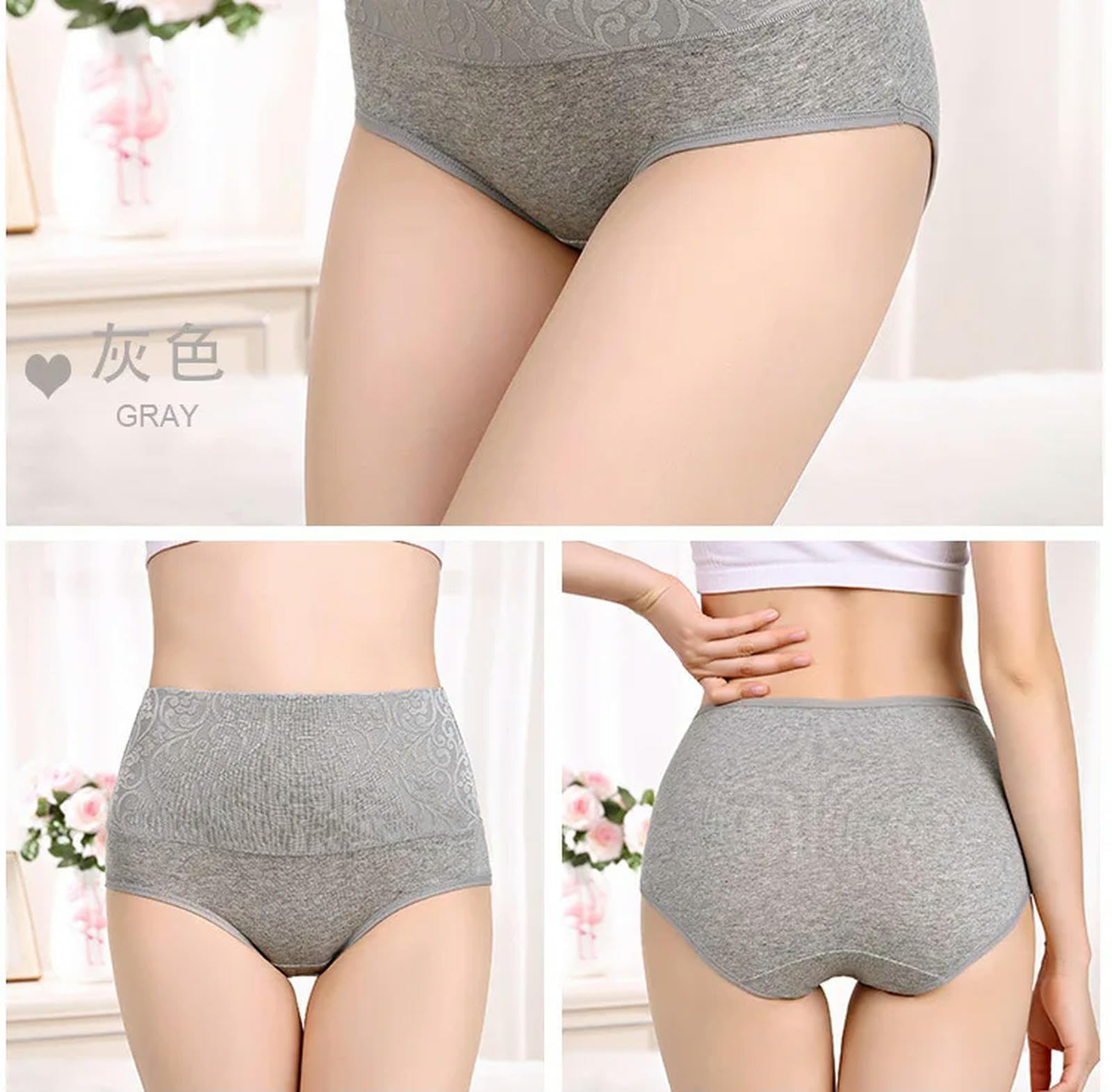 Mutande Donna Cotone Brief di Recupero Postpartum di Biancheria Intima Femminile per Mutandine Ad Alta Vita per Donne per Donne Permanenti Sexy Plus Size 3pcs-nk81-3bk-4xl