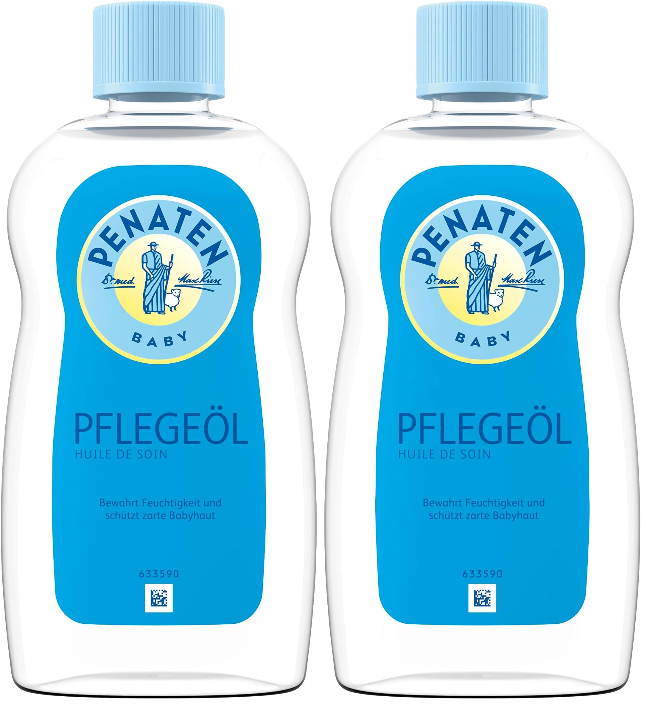 Penaten Pflegeöl – Ideal für die Babymassage – 1 x 500ml (Packung mit 2)